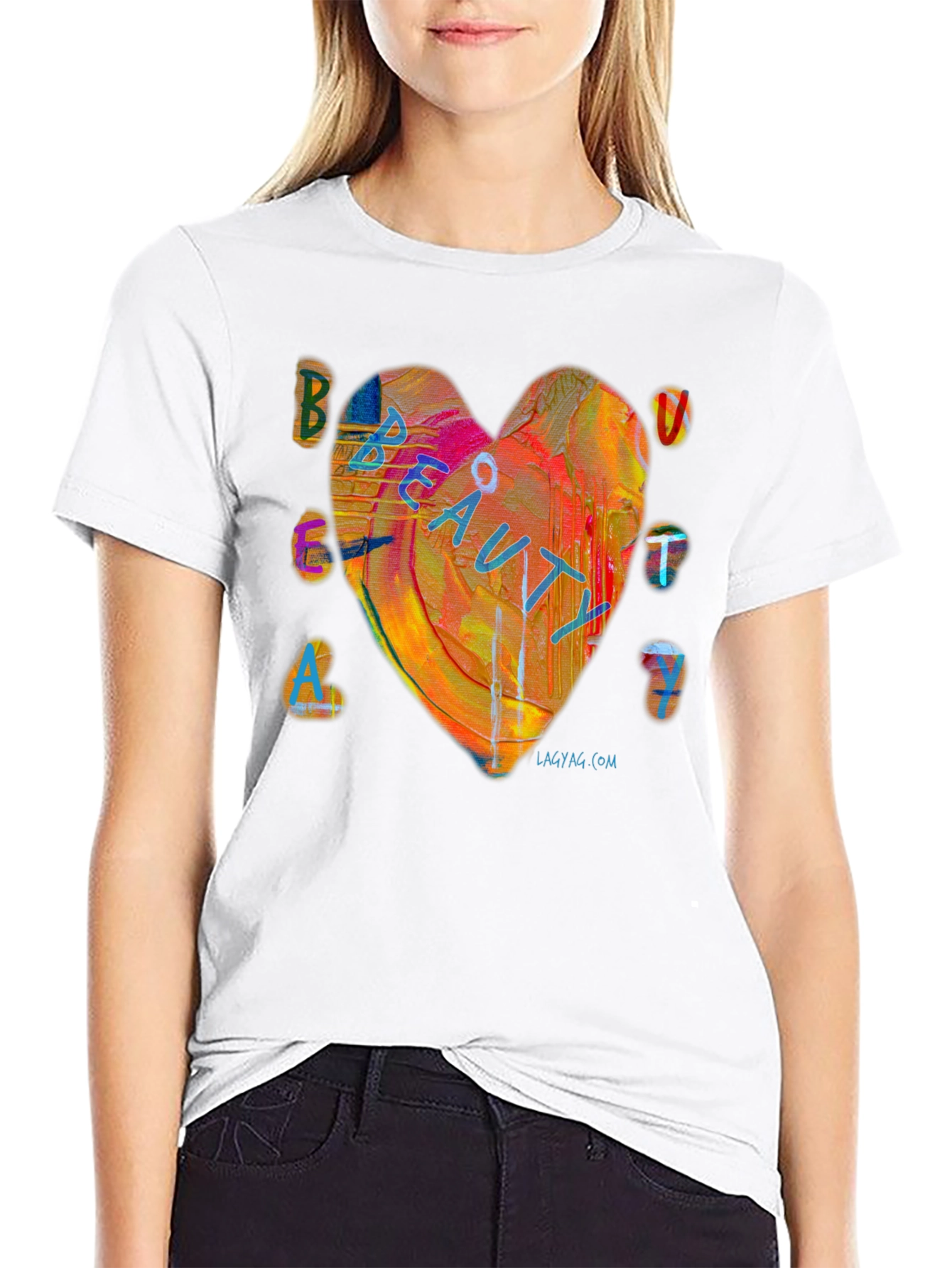 Beauty Heart Graphic T-Shirt - Unisex Short Sleeve