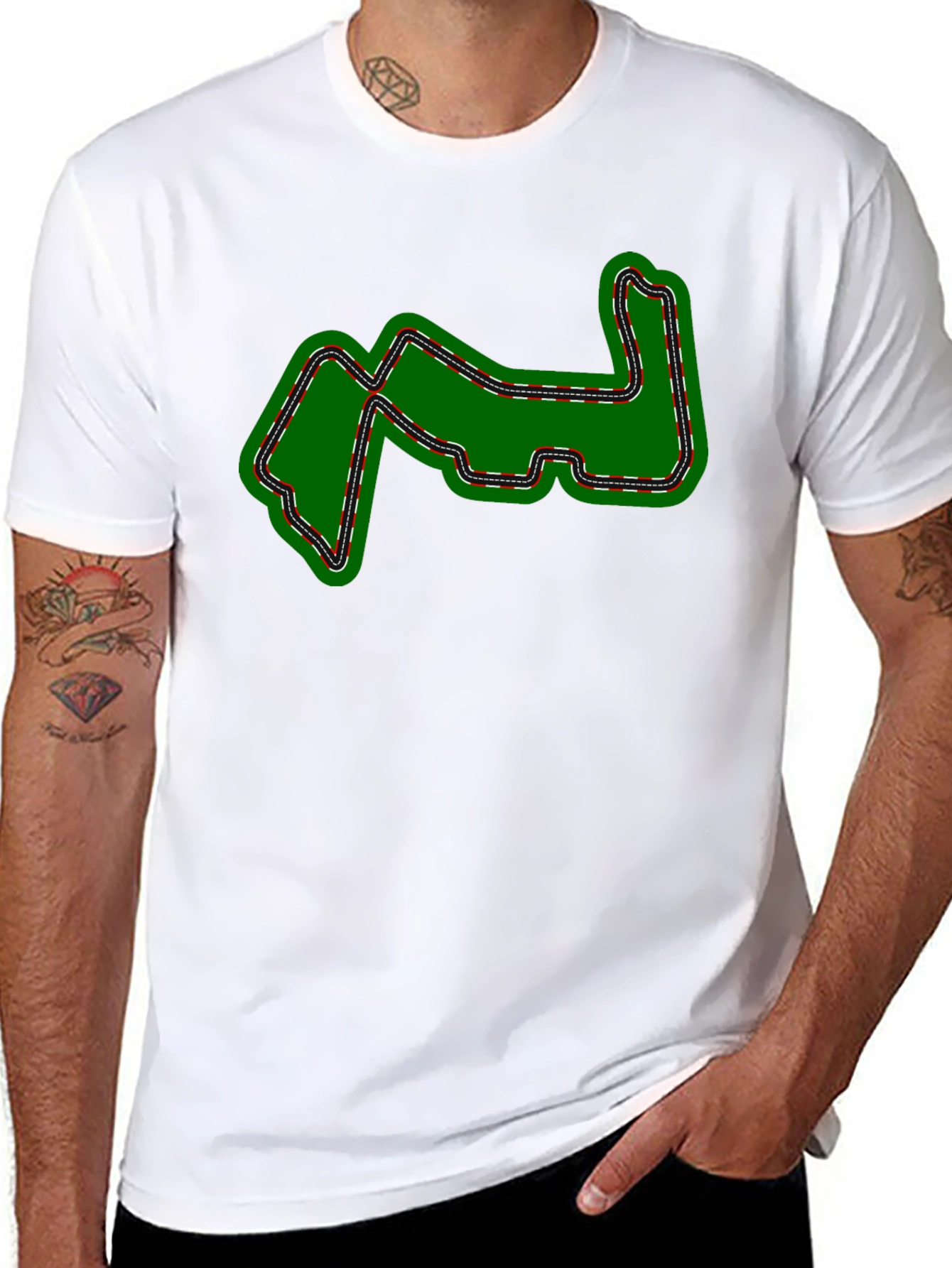 Racing Track T-Shirt - Motorsport Fan Apparel