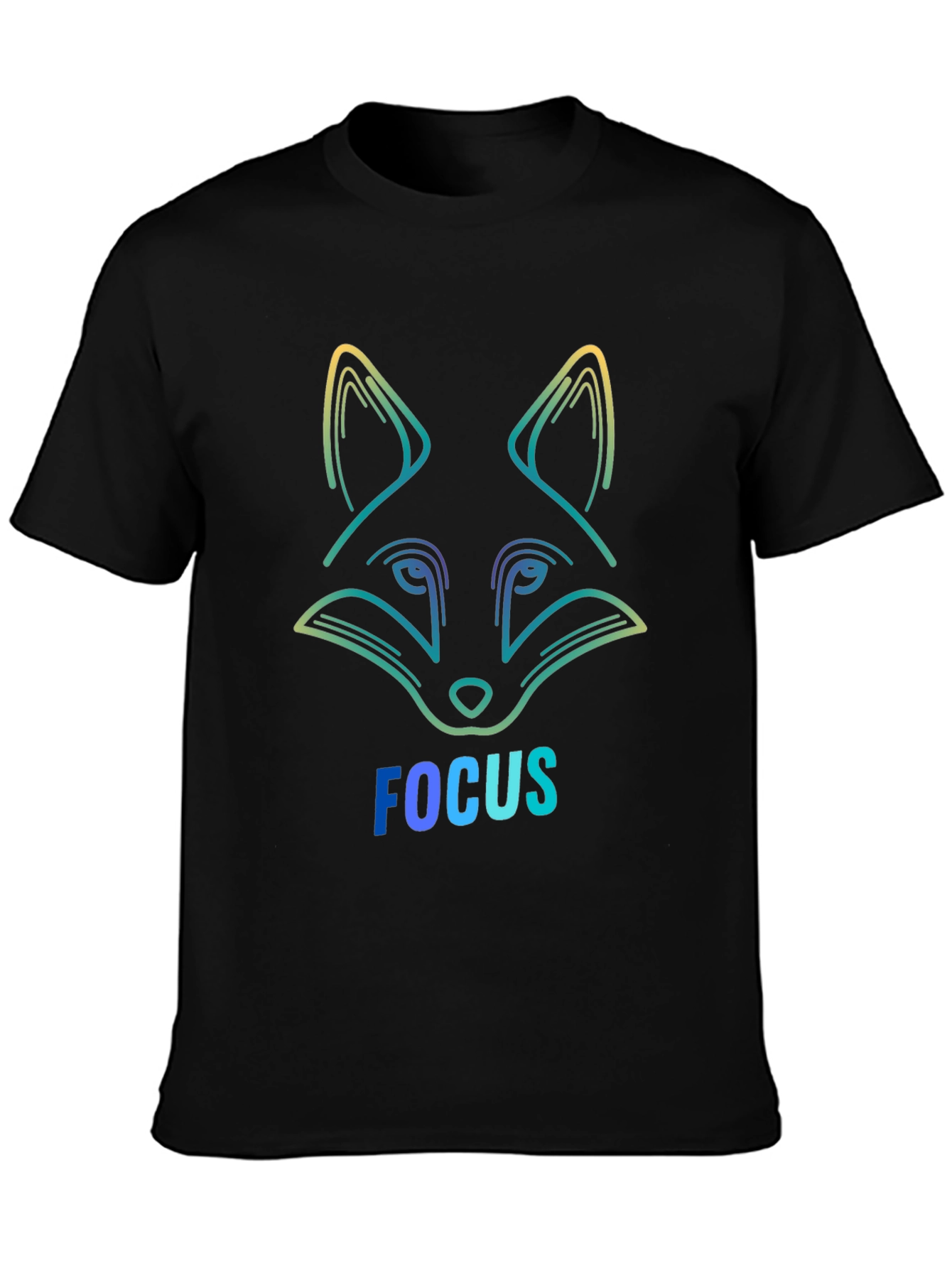 Focus Fox Graphic Tee - Stylish Mens T-Shirt