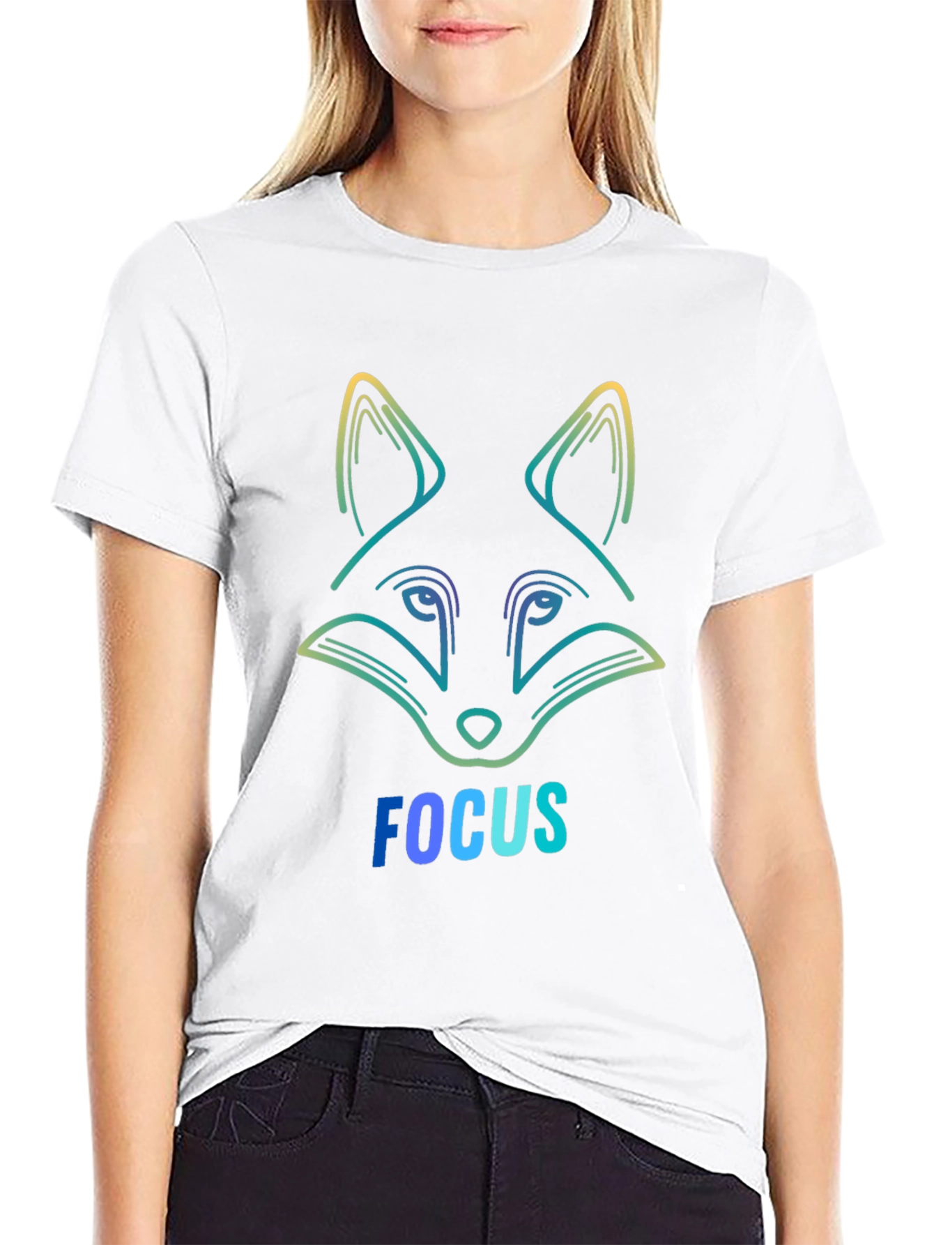 Focus Fox Graphic Tee - Stylish Mens T-Shirt
