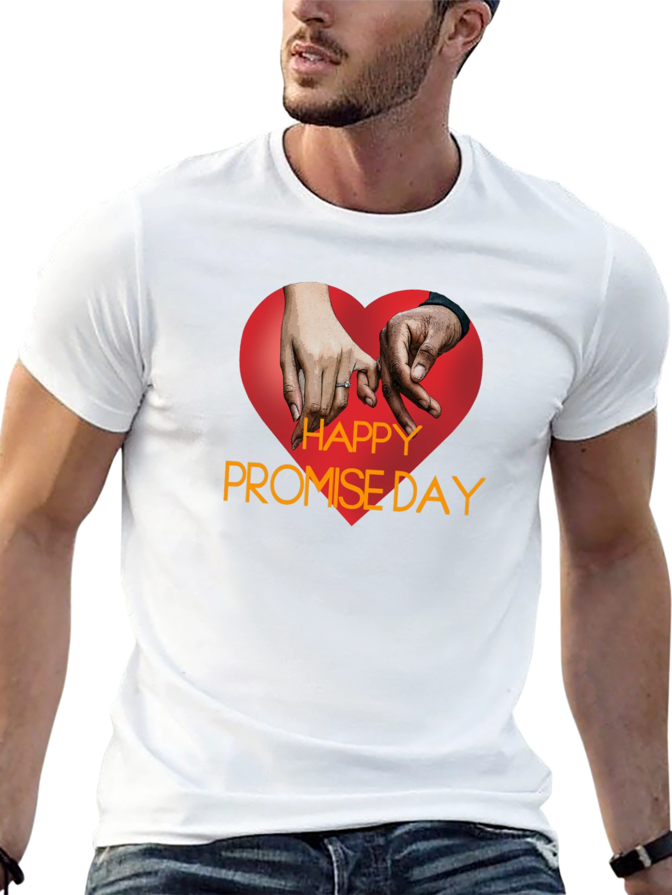 Happy Promise Day Black T-Shirt