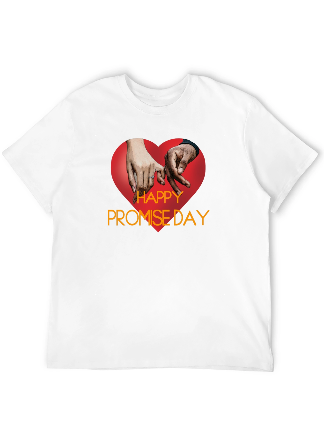Happy Promise Day Black T-Shirt