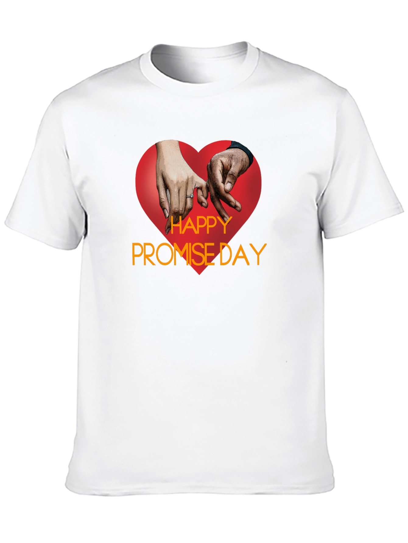 Happy Promise Day Black T-Shirt