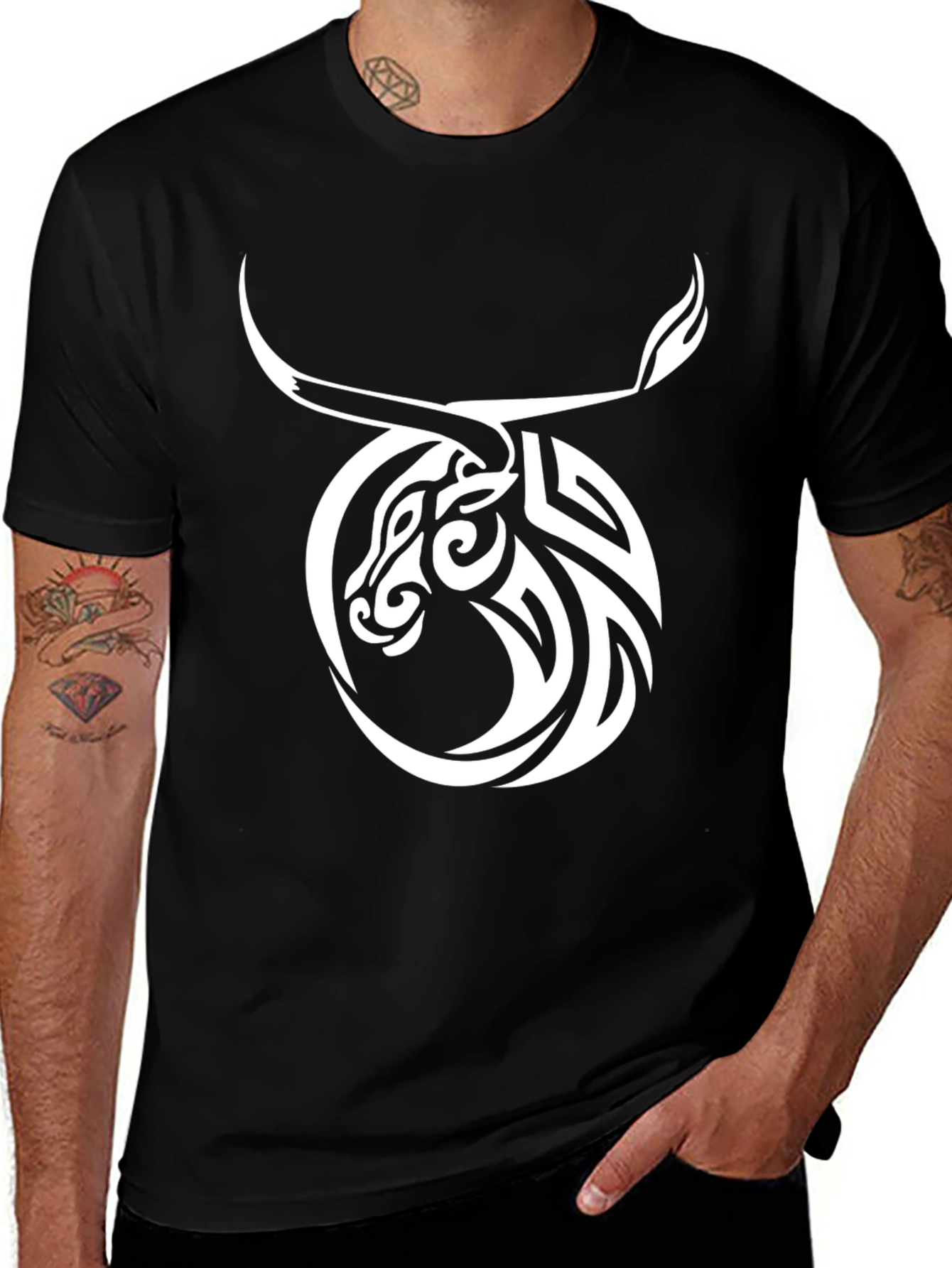 Taurus Zodiac T-Shirt - Stylish Bull Design