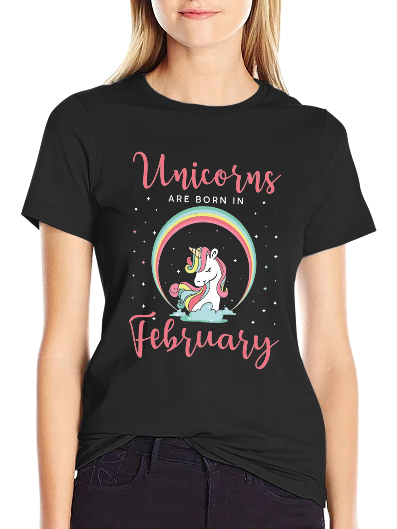 Unicorns Born In February T-Shirt