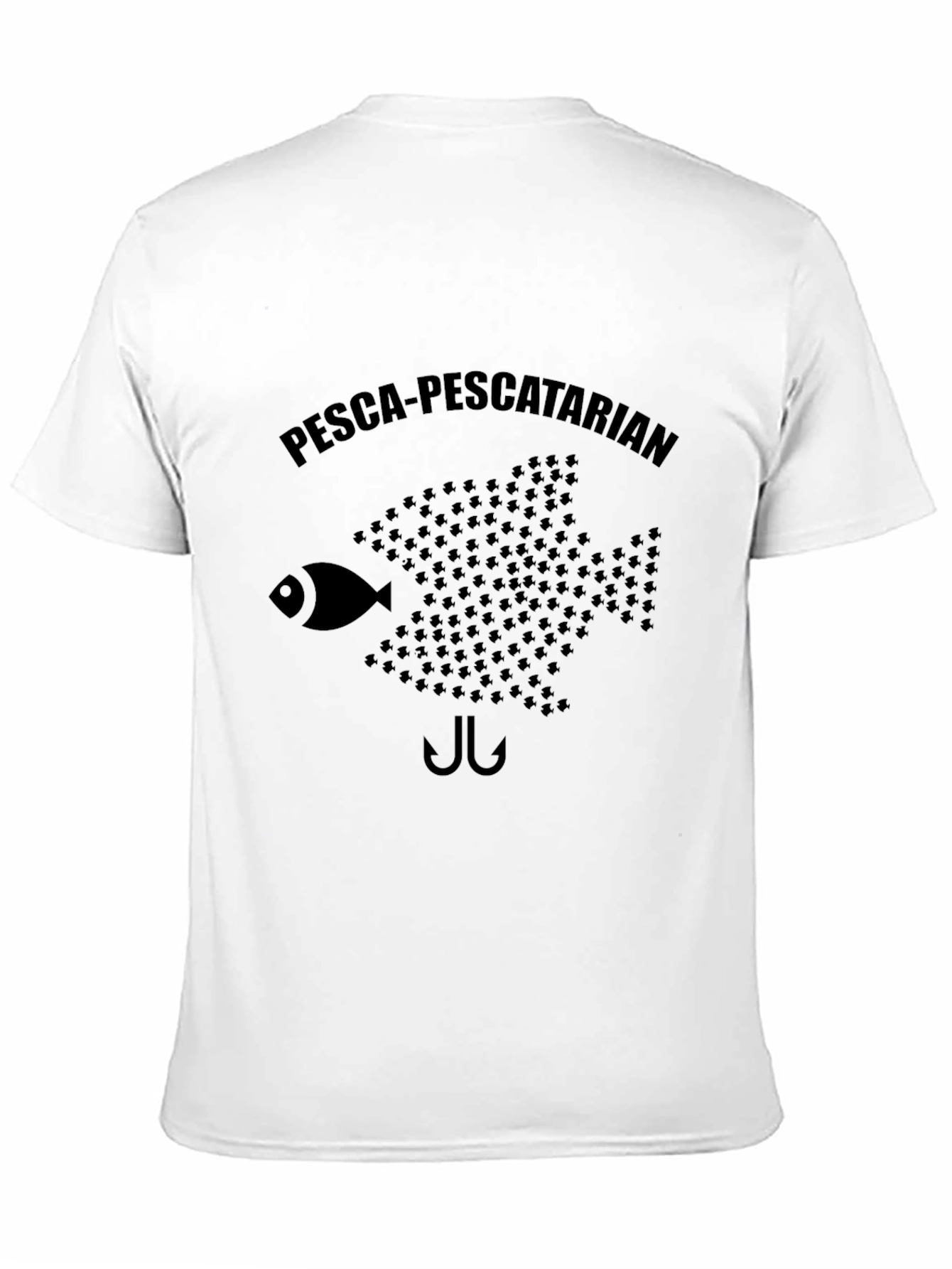 Pesca-Pescatarian Graphic T-Shirt - Black