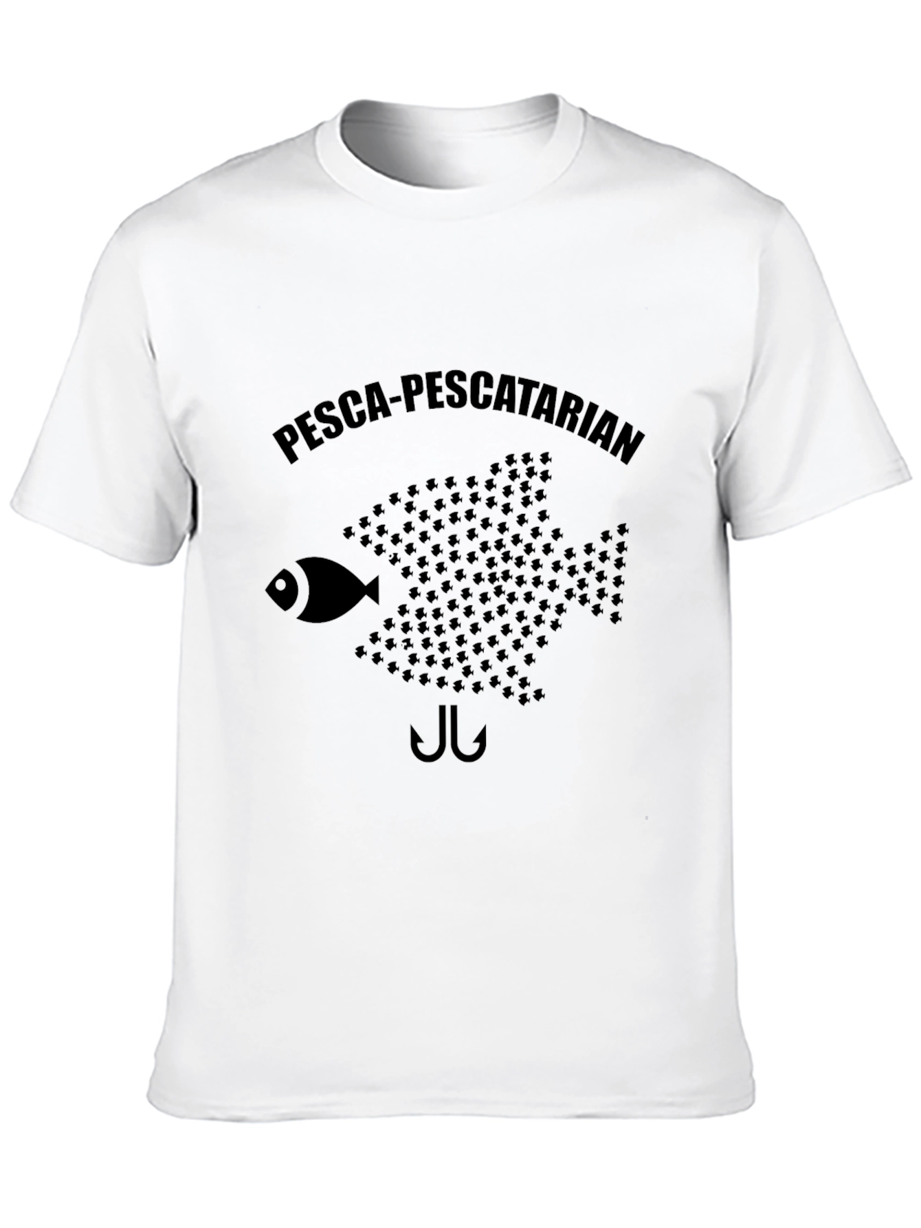 Pesca-Pescatarian Graphic T-Shirt - Black