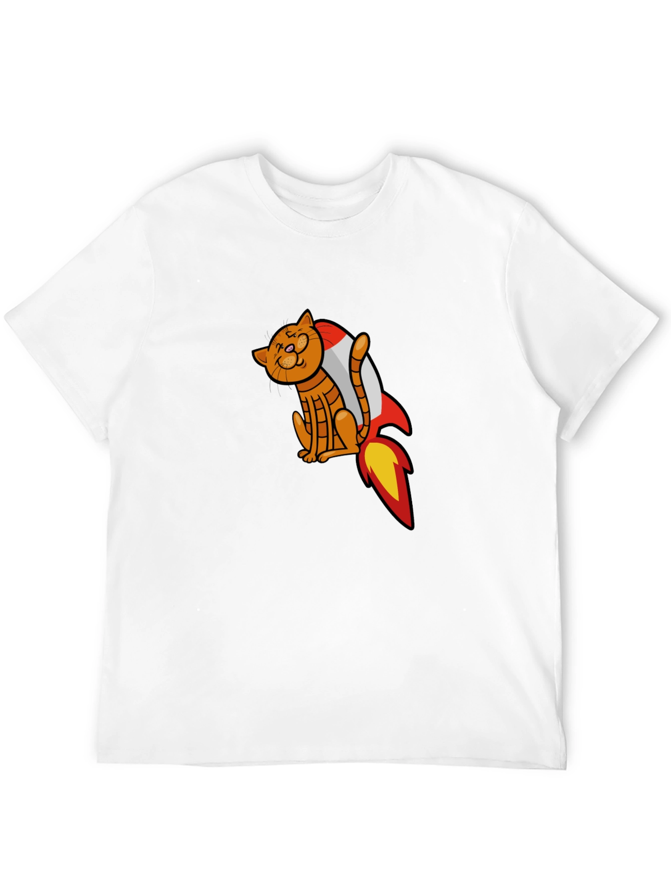 Cat Rocket T-Shirt - Space Adventure Tee