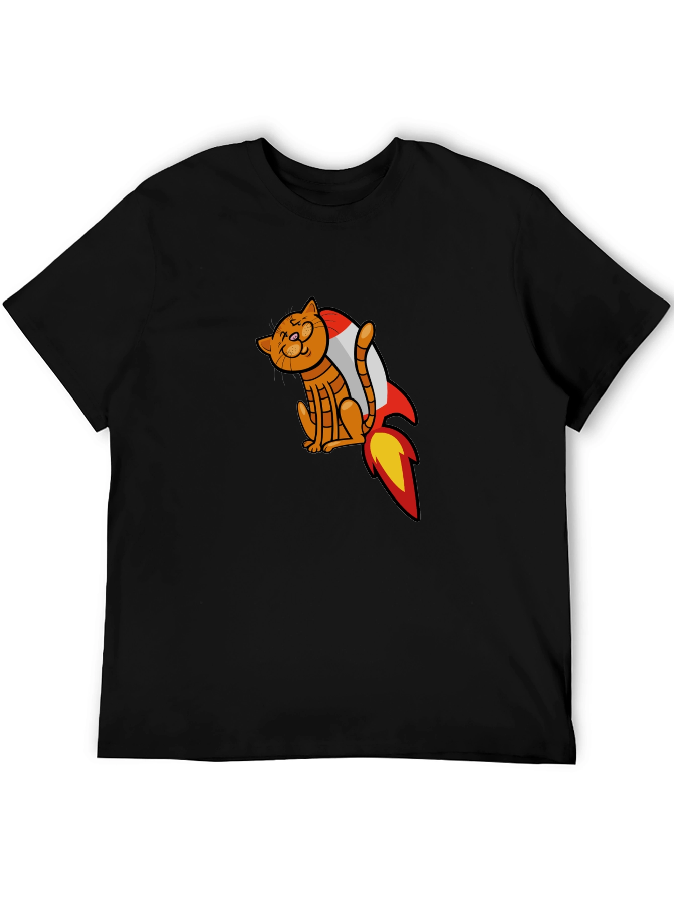 Cat Rocket T-Shirt - Space Adventure Tee