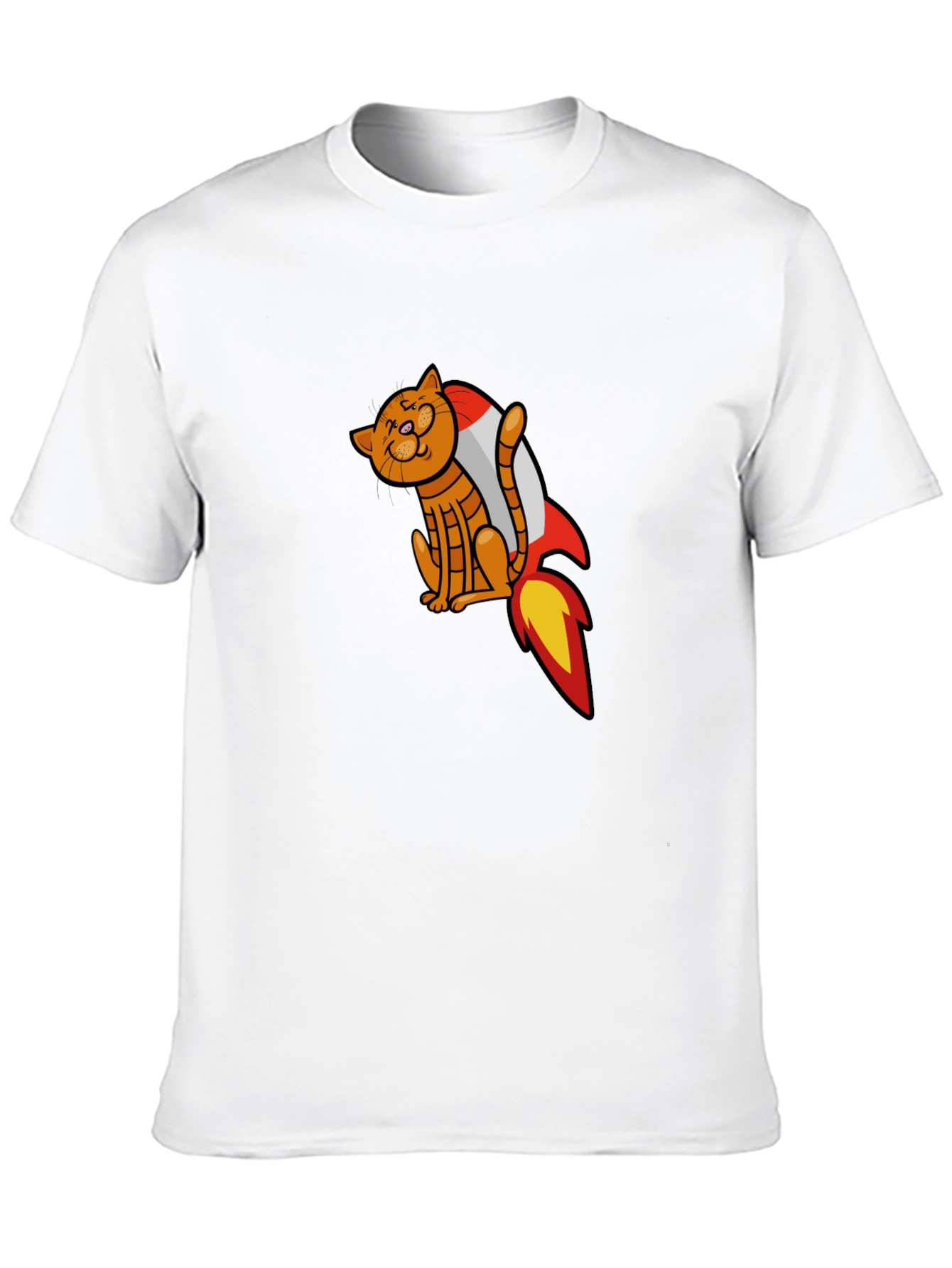 Cat Rocket T-Shirt - Space Adventure Tee