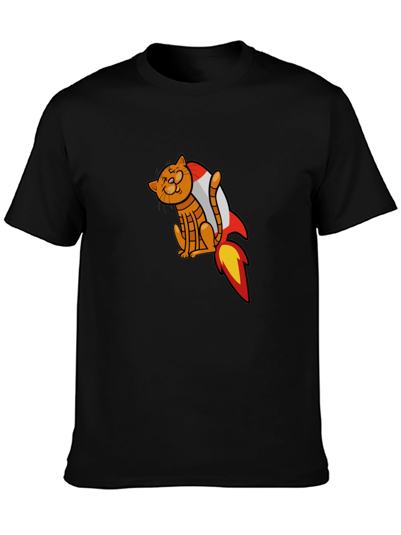 Cat Rocket T-Shirt - Space Adventure Tee