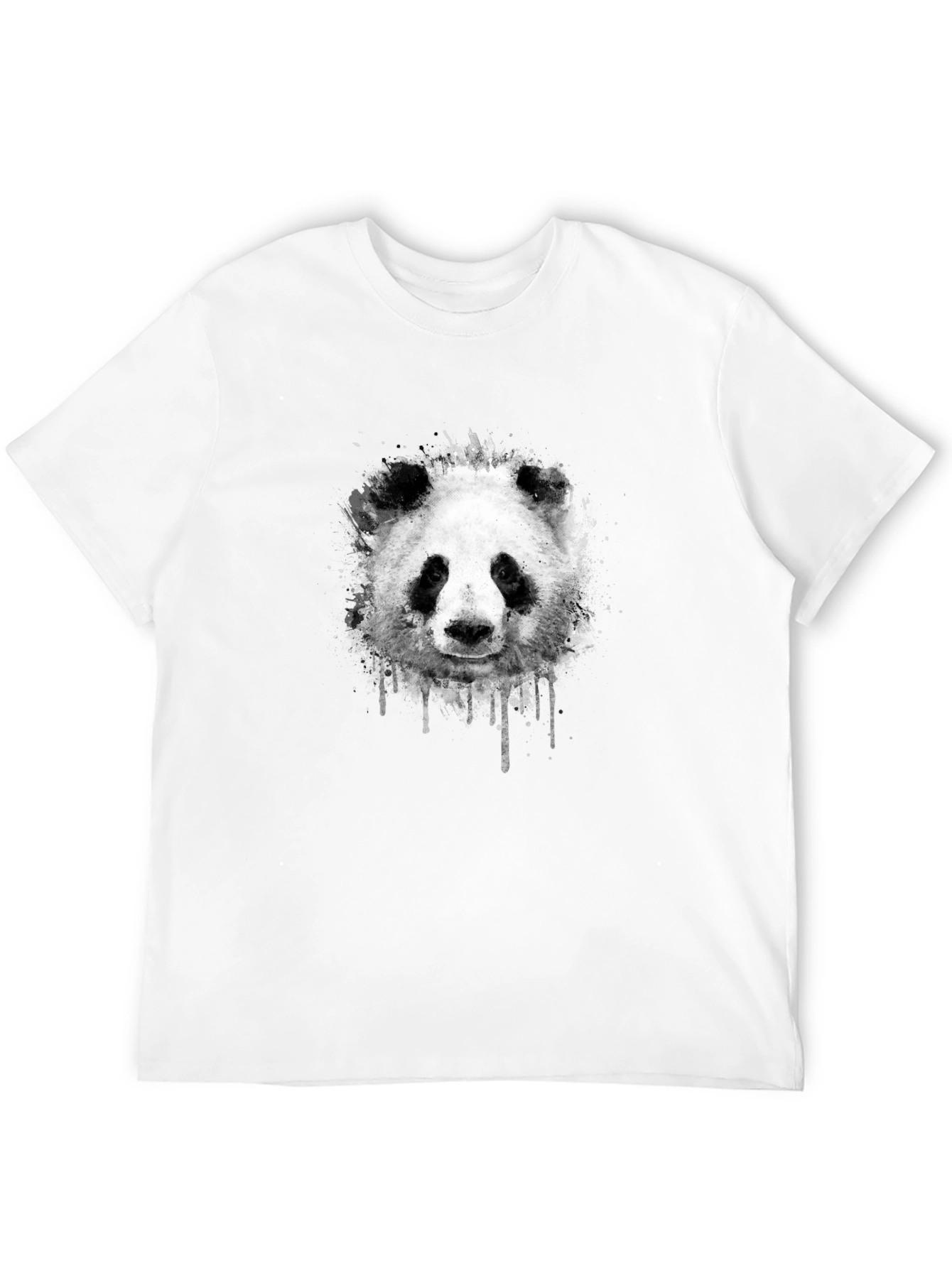 Mens Black Panda Graphic Tee