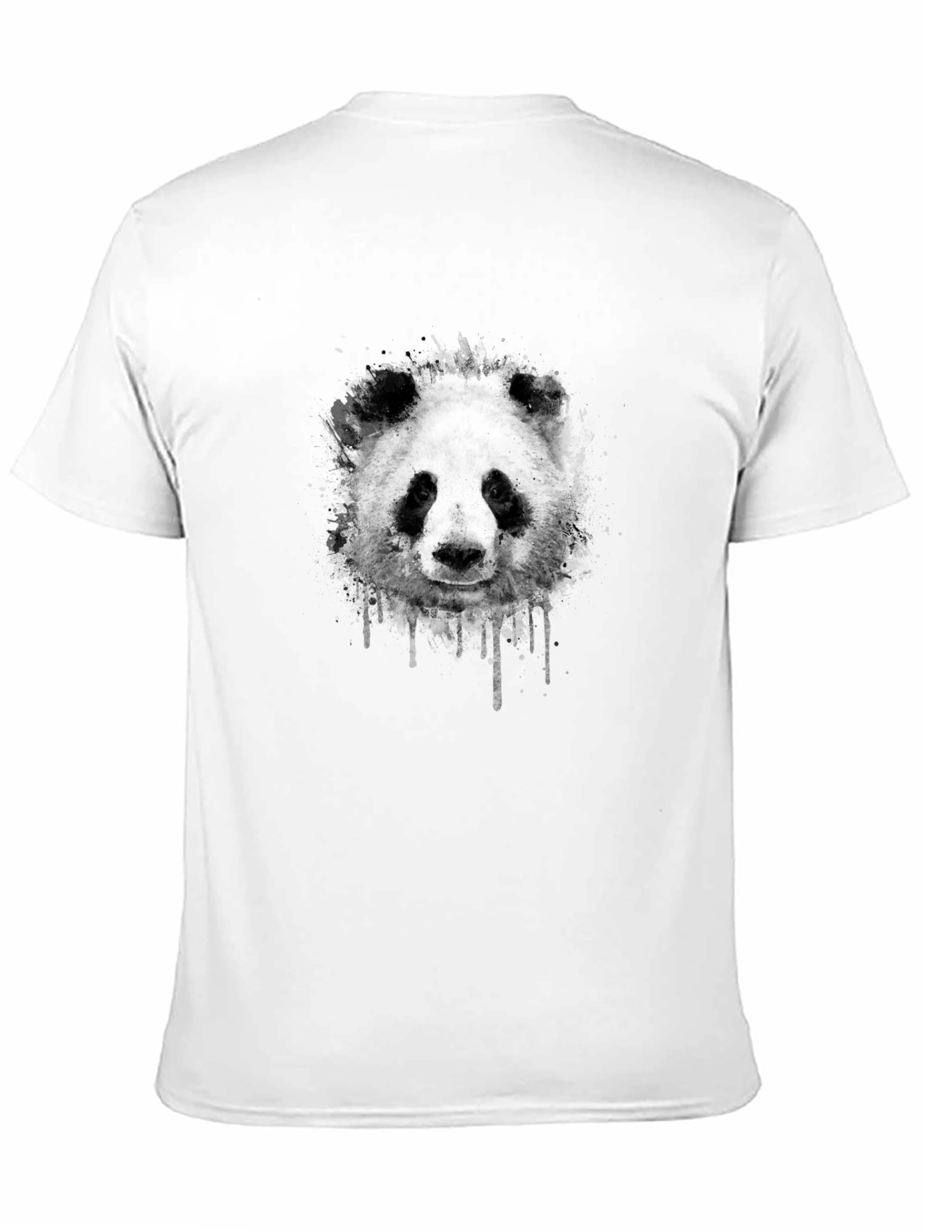 Mens Black Panda Graphic Tee
