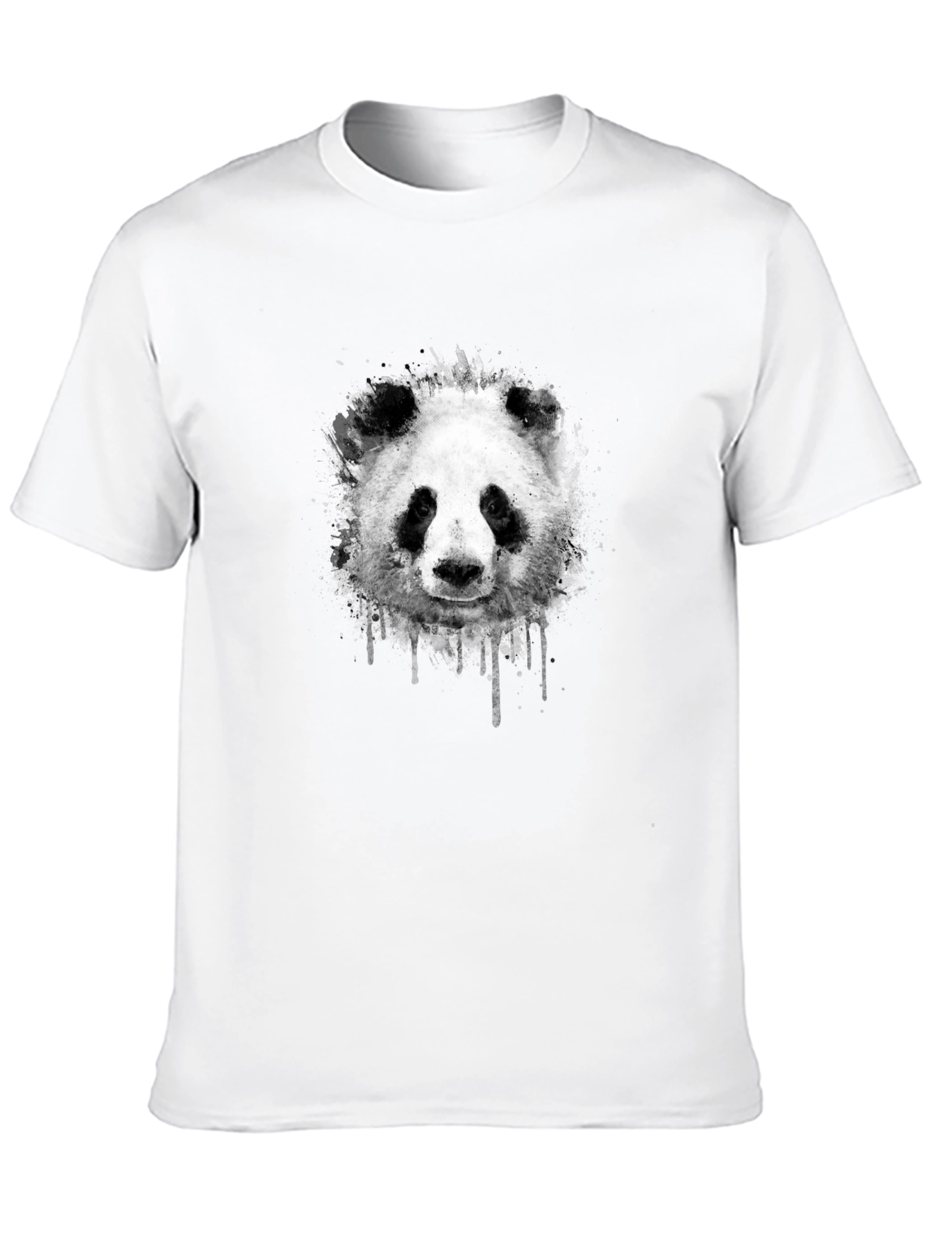 Mens Black Panda Graphic Tee