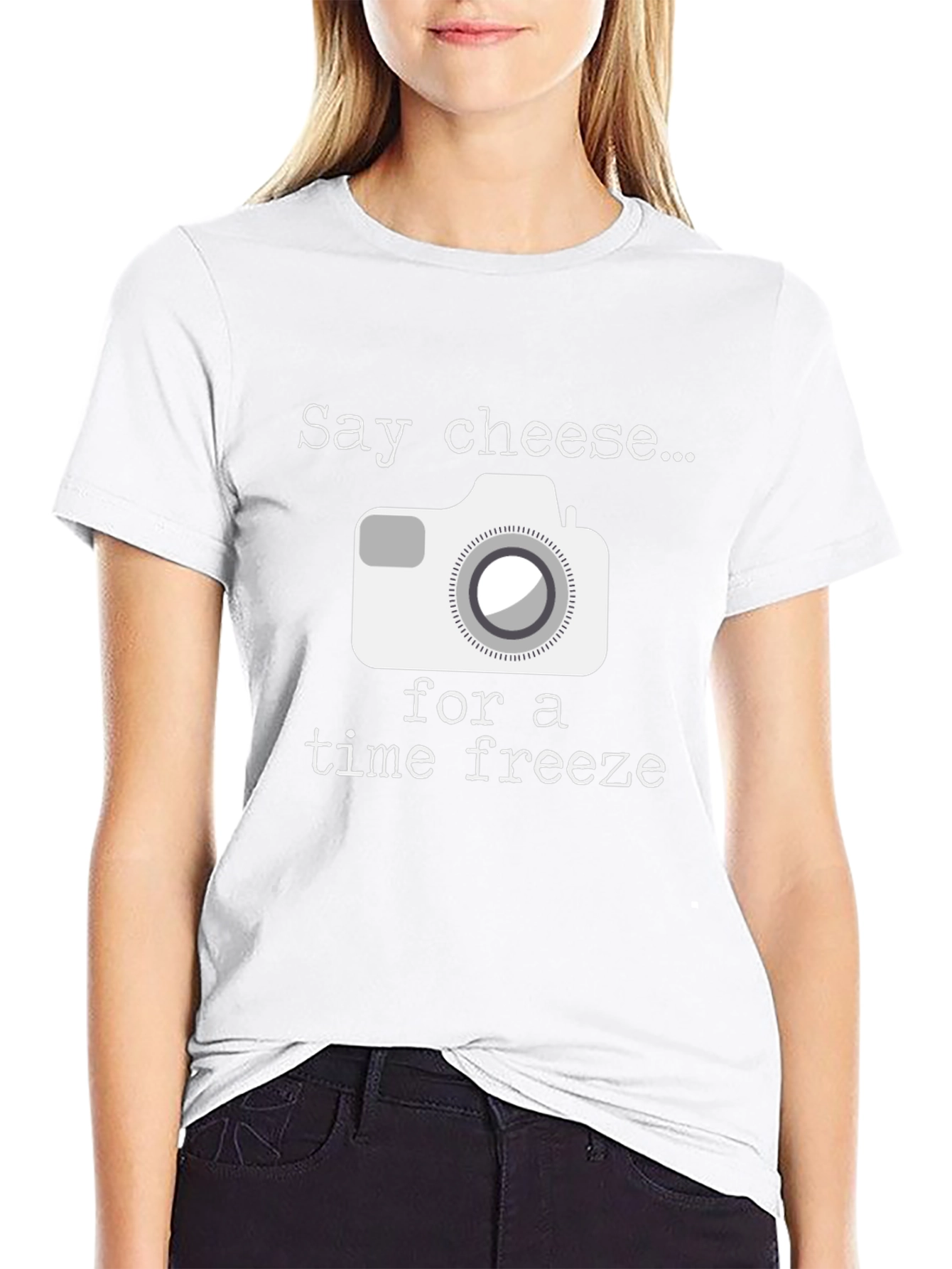 Say Cheese Time Freeze Graphic T-Shirt
