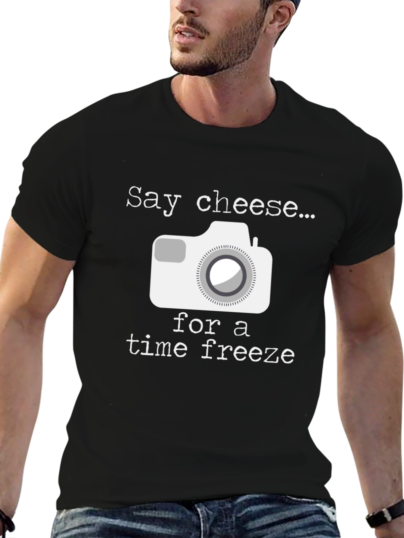 Say Cheese Time Freeze Graphic T-Shirt