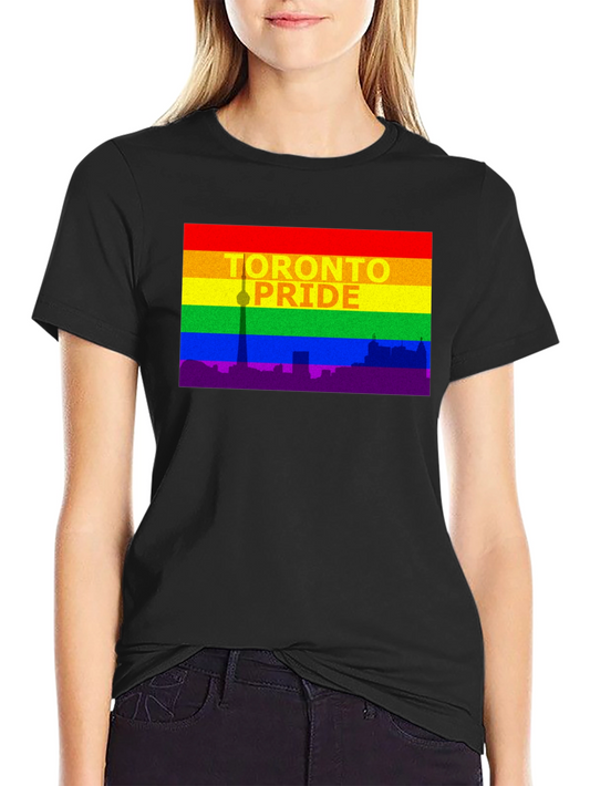 Toronto Pride T-Shirt - Cityscape Rainbow Tee