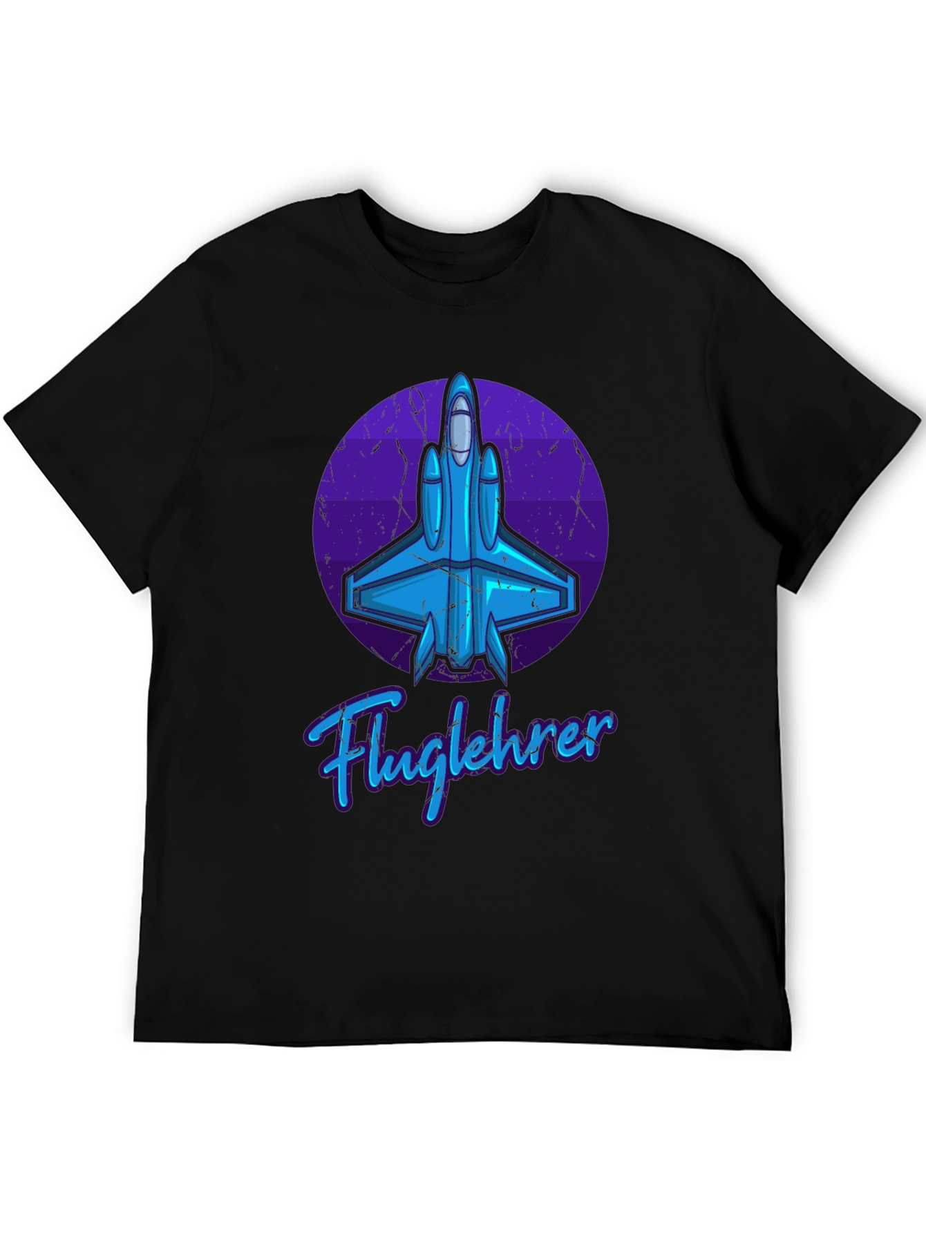 Fluglehrer Fighter Jet Graphic Tee - Black