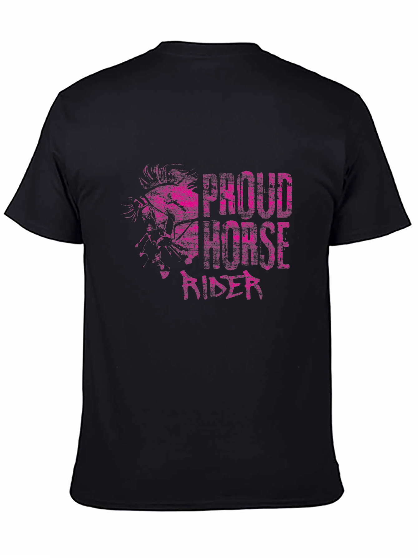 Proud Horse Rider Black T-Shirt