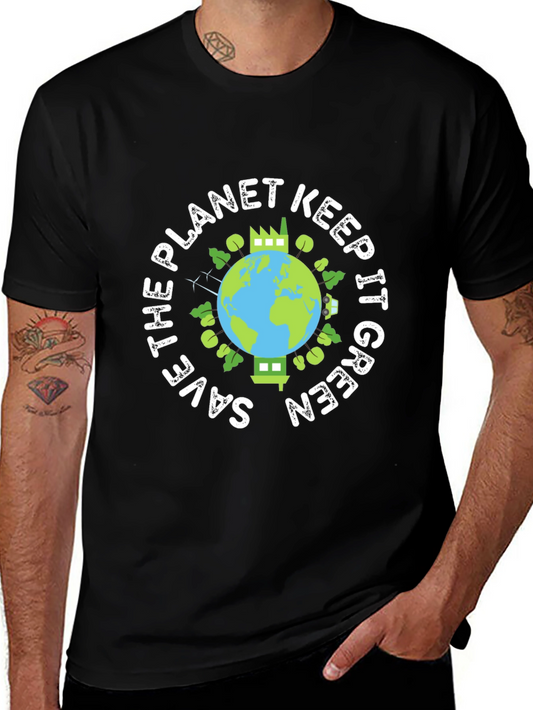 Eco-Friendly Save the Planet Graphic Tee