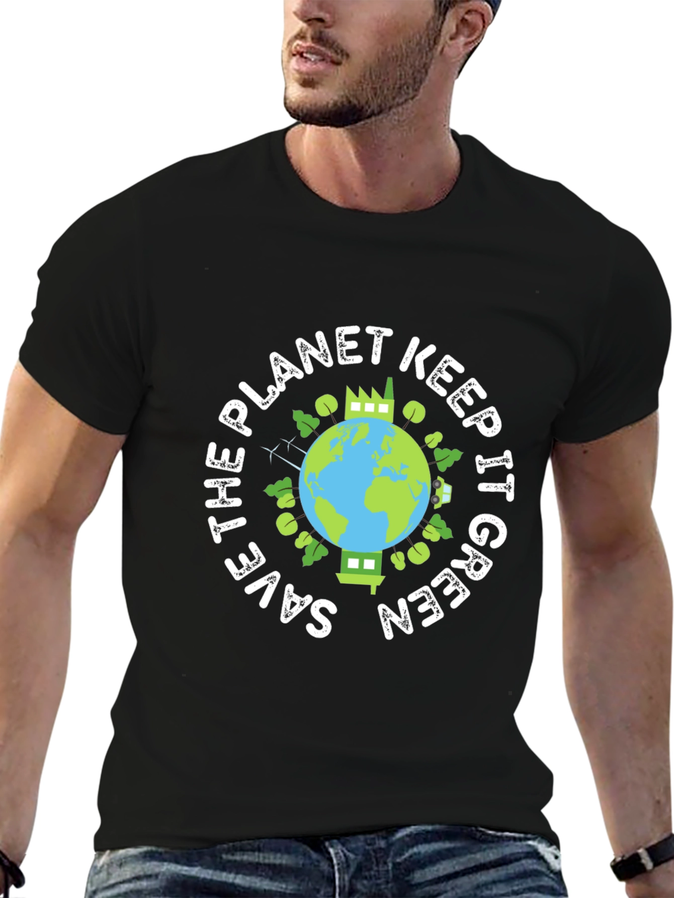 Eco-Friendly Save the Planet Graphic Tee