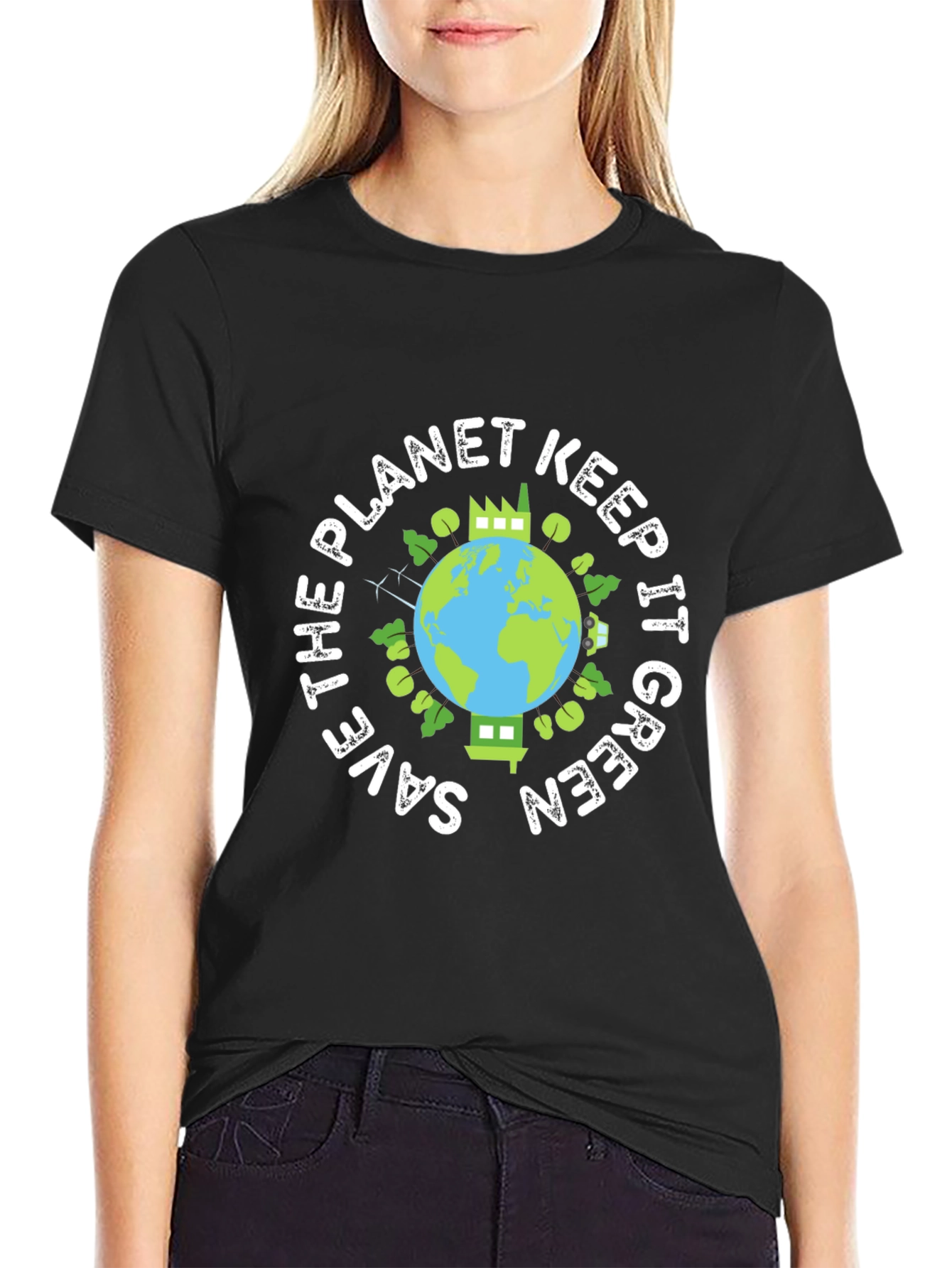 Eco-Friendly Save the Planet Graphic Tee
