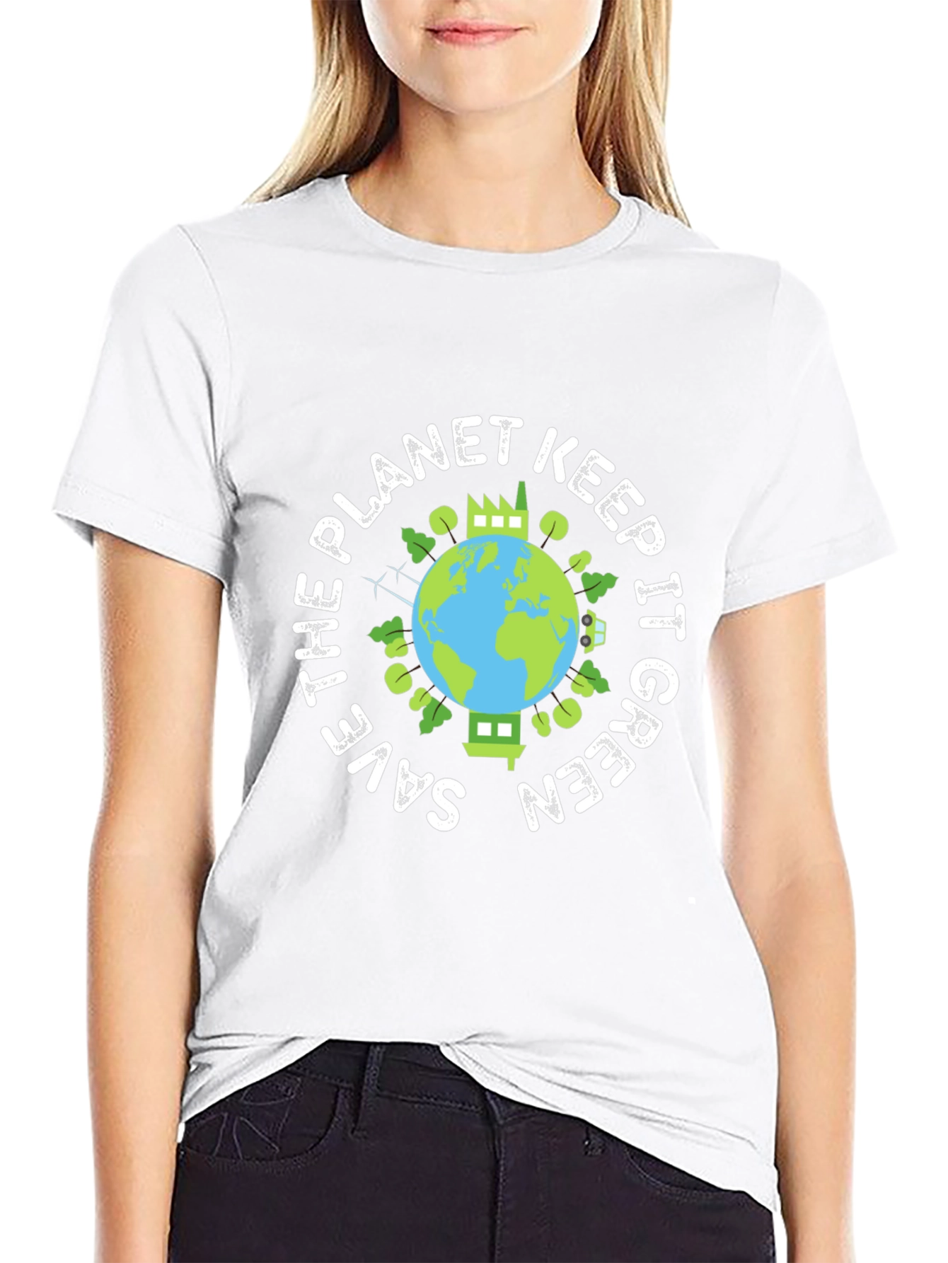 Eco-Friendly Save the Planet Graphic Tee