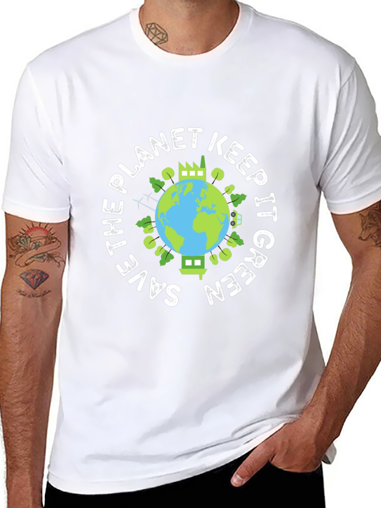 Eco-Friendly Save the Planet Graphic Tee
