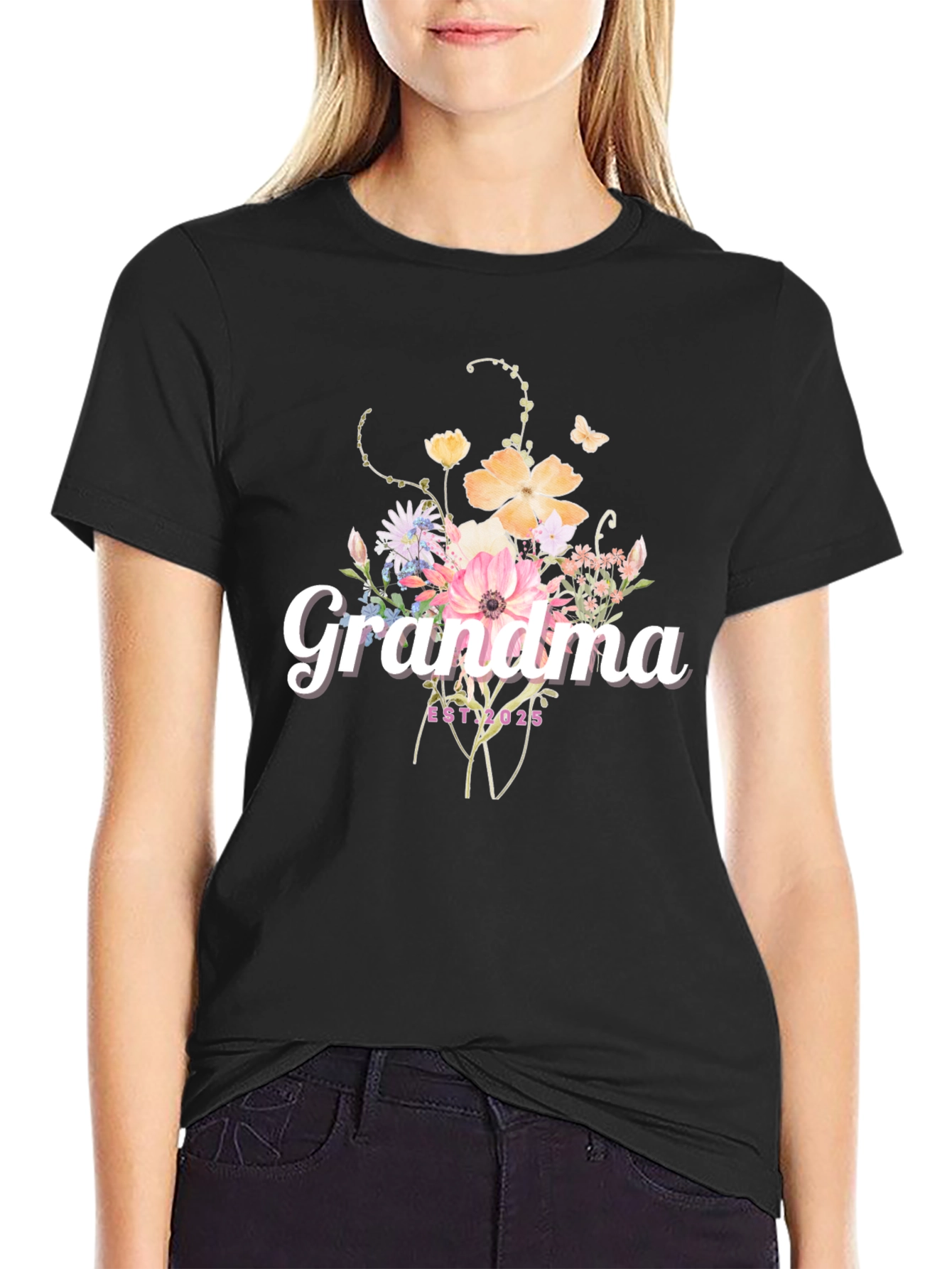 Grandma Floral Graphic Tee