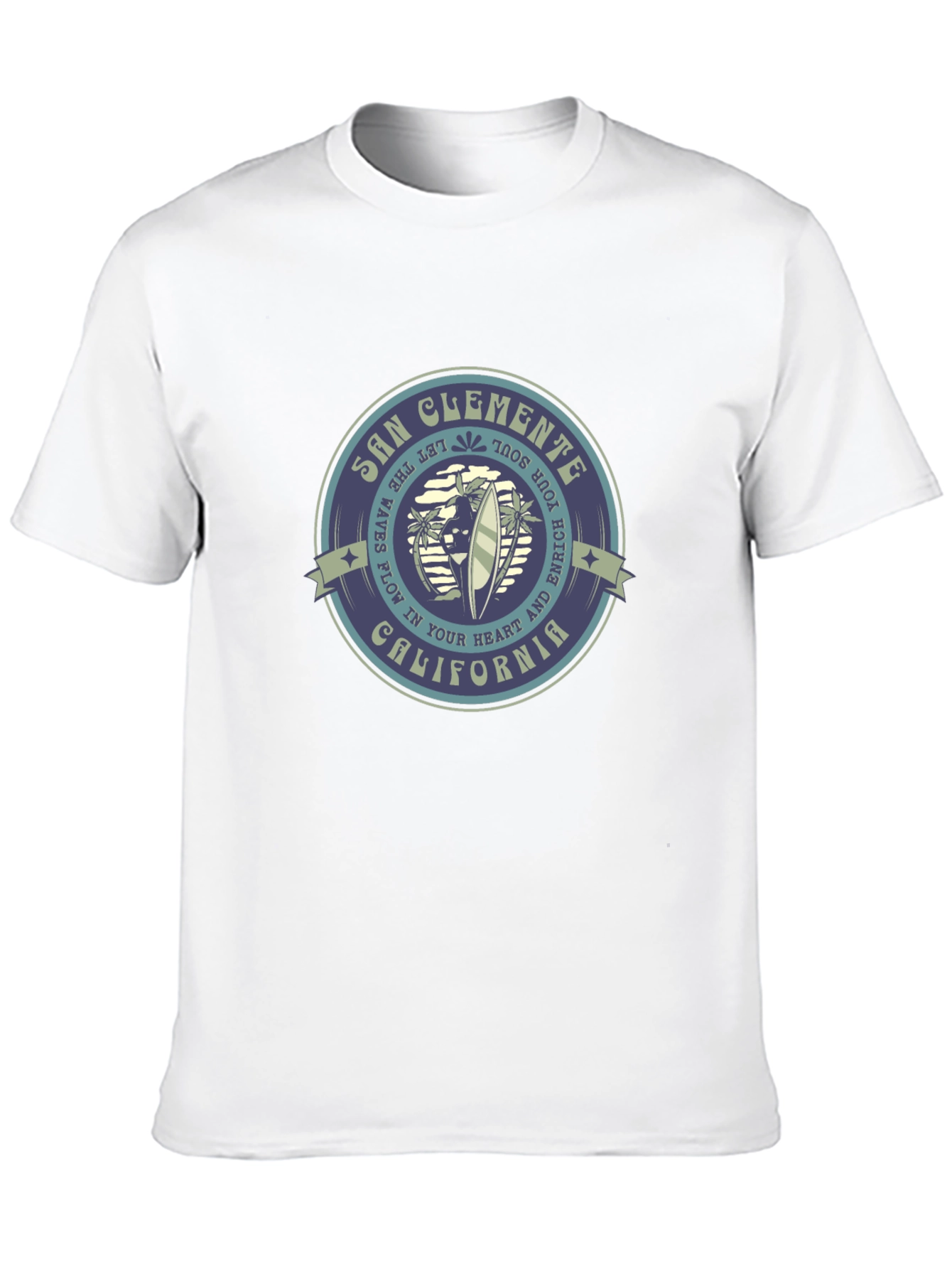 San Clemente California Graphic Tee - Black