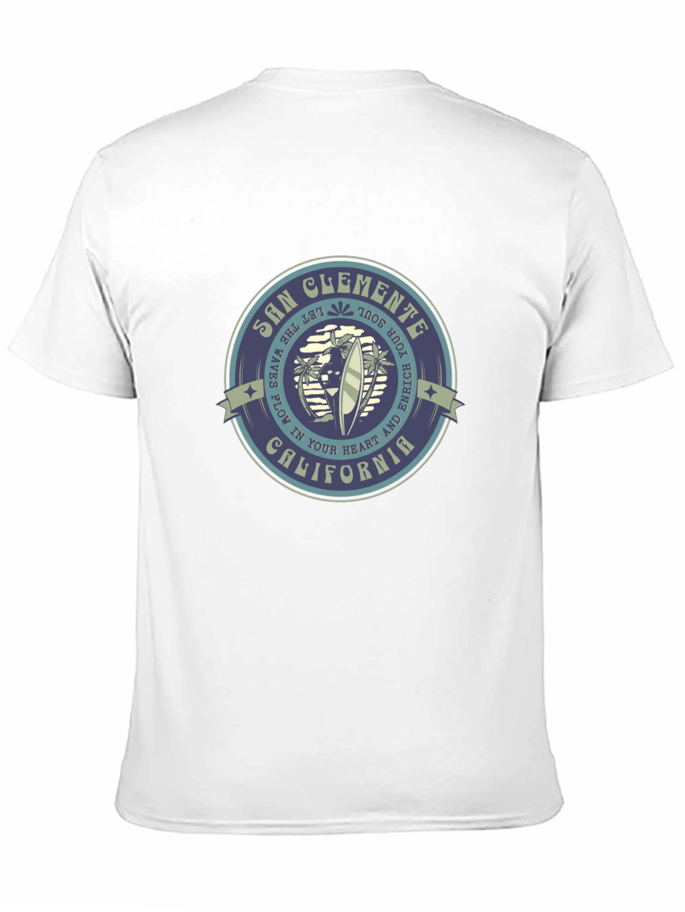 San Clemente California Graphic Tee - Black
