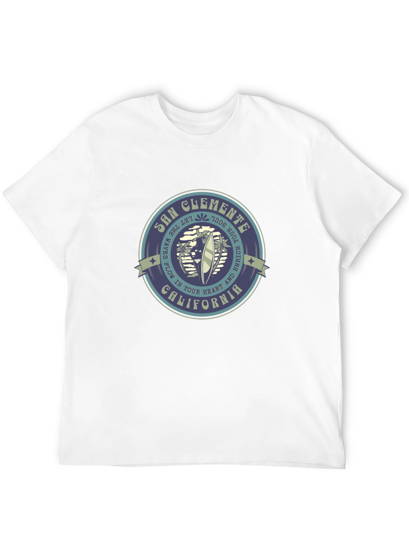 San Clemente California Graphic Tee - Black