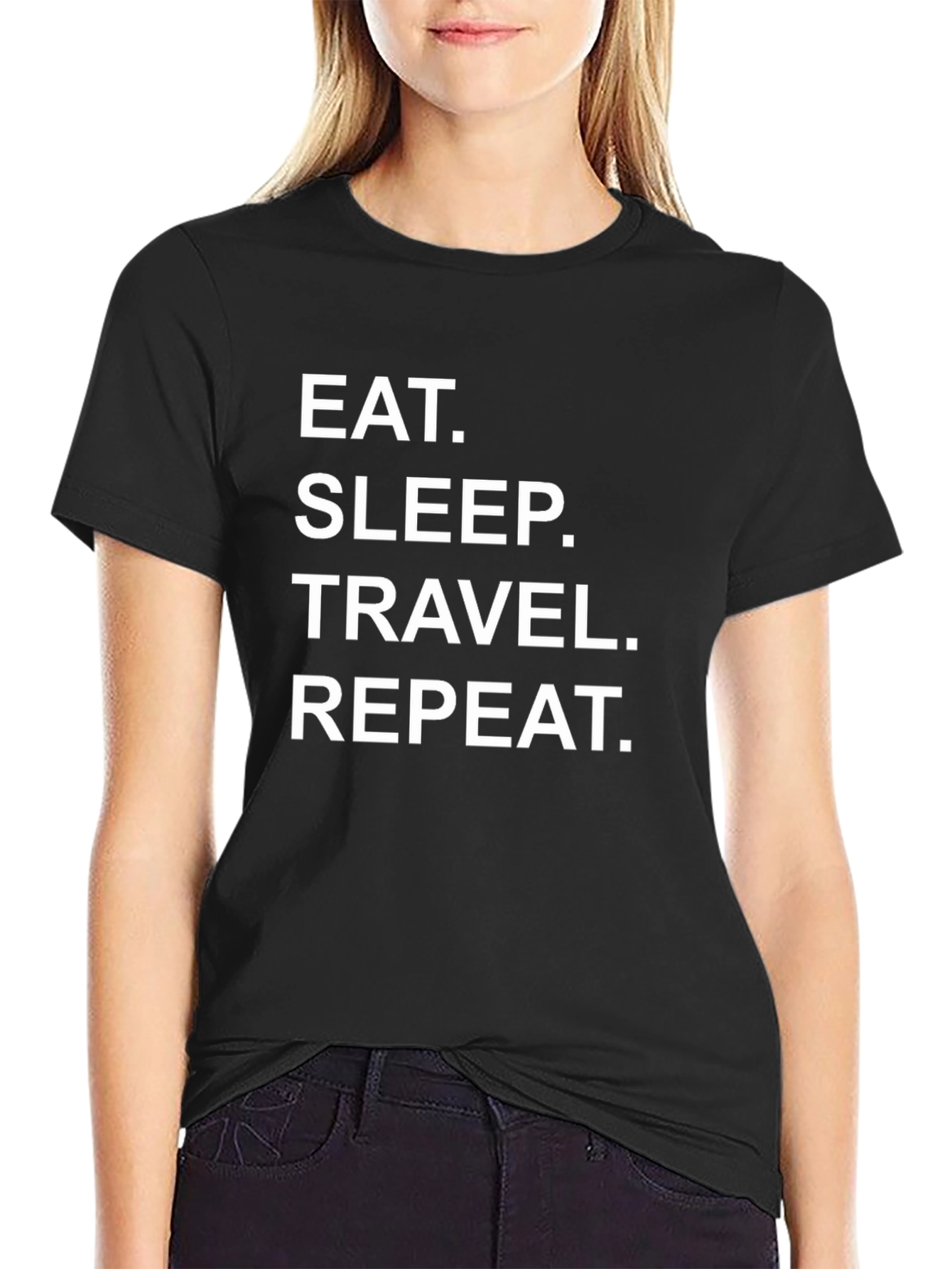 Eat Sleep Travel Repeat T-Shirt - Travelers Tee