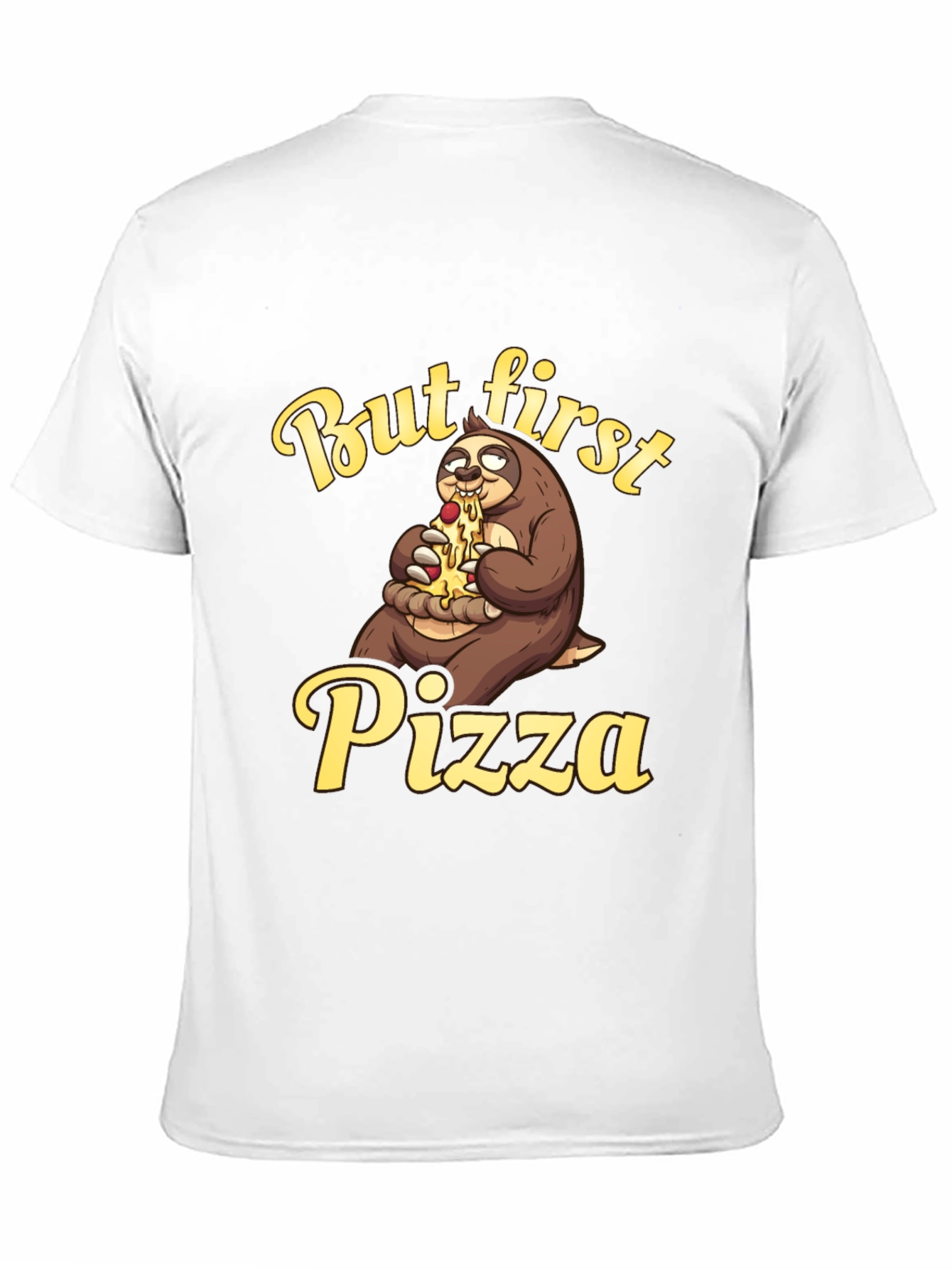 But First Pizza T-Shirt - Sloth Lover Tee