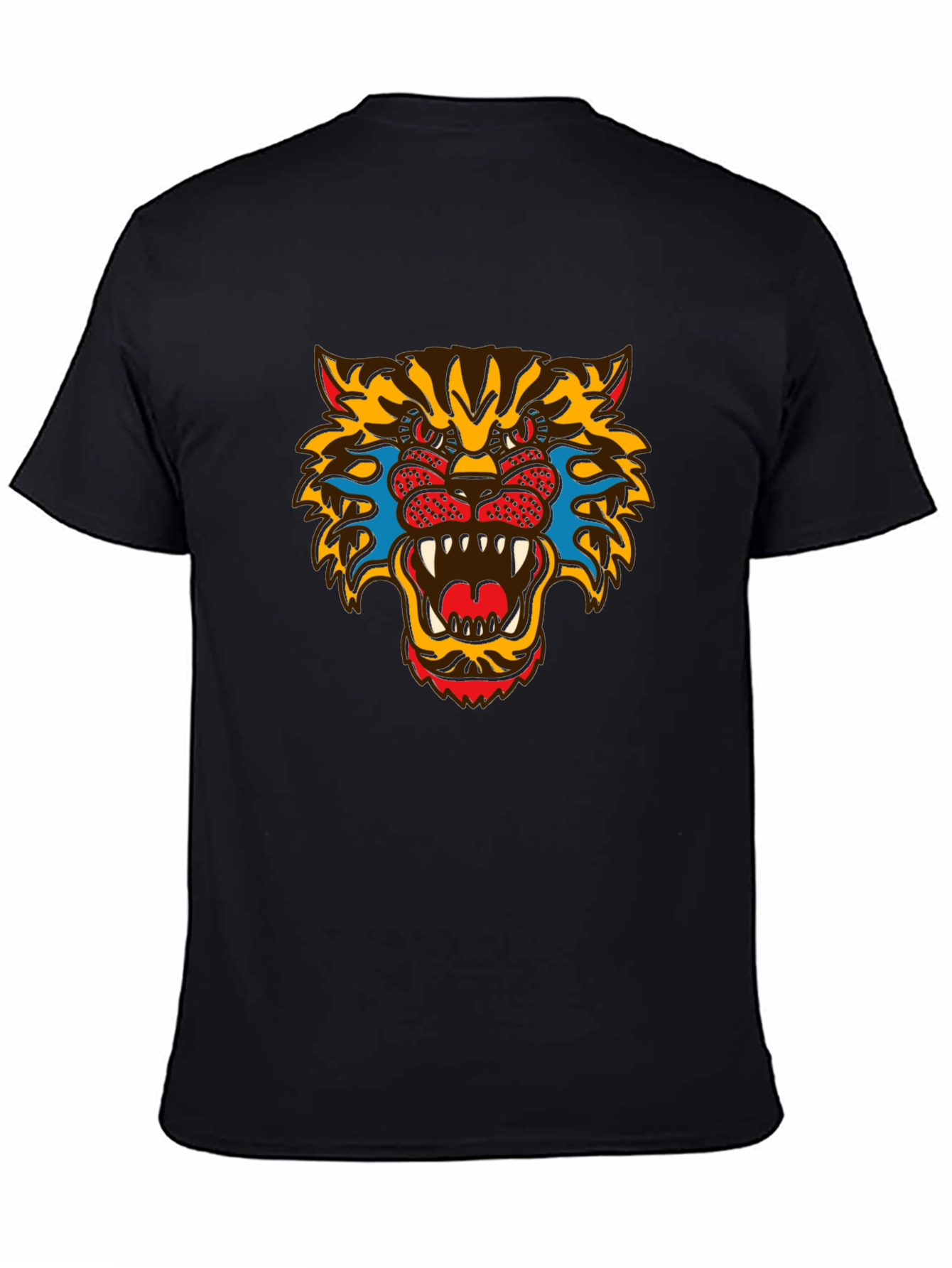 Bold Graphic Tee - Fierce Tiger Print