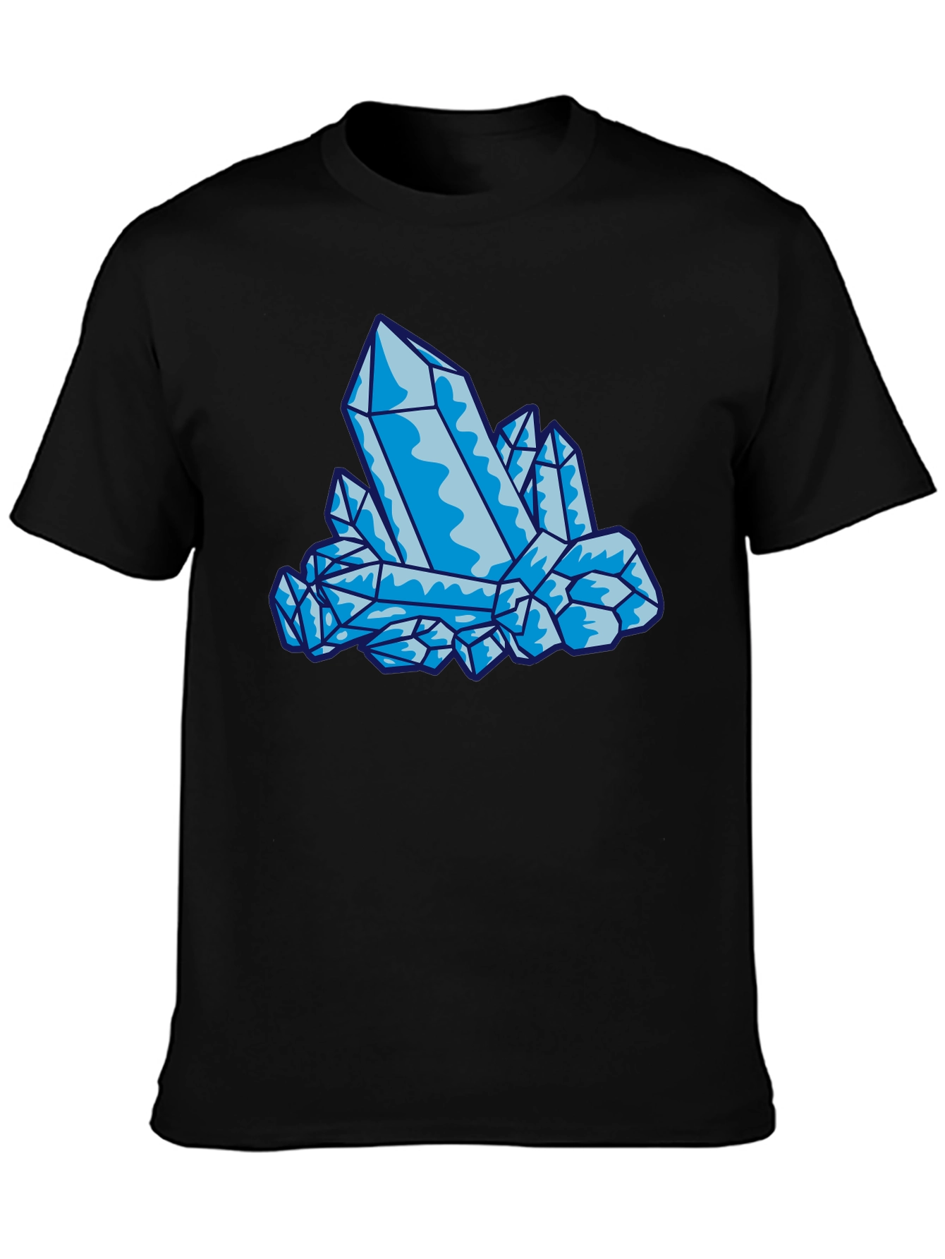 Crystal Design Black T-Shirt