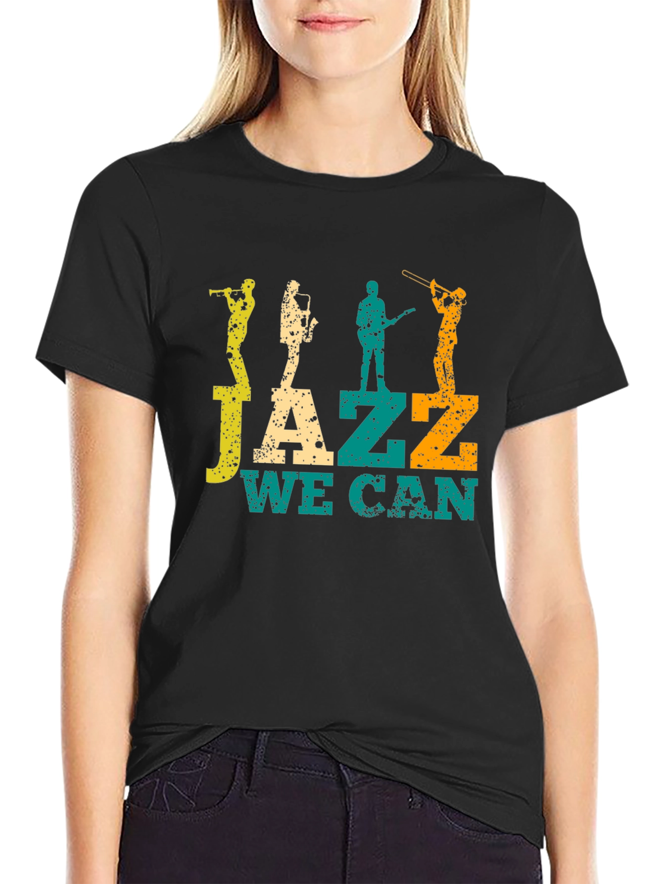 Jazz We Can Graphic Tee - Black T-Shirt