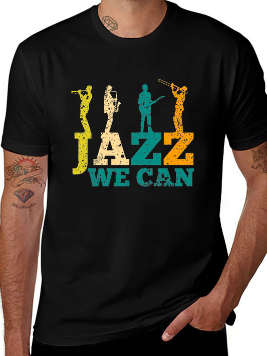 Jazz We Can Graphic Tee - Black T-Shirt