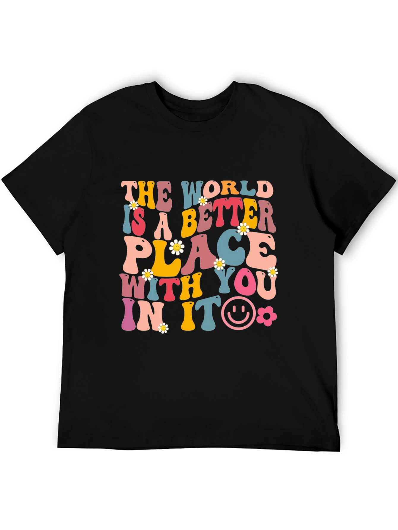 Better Place Graphic Tee - Black Cotton Blend
