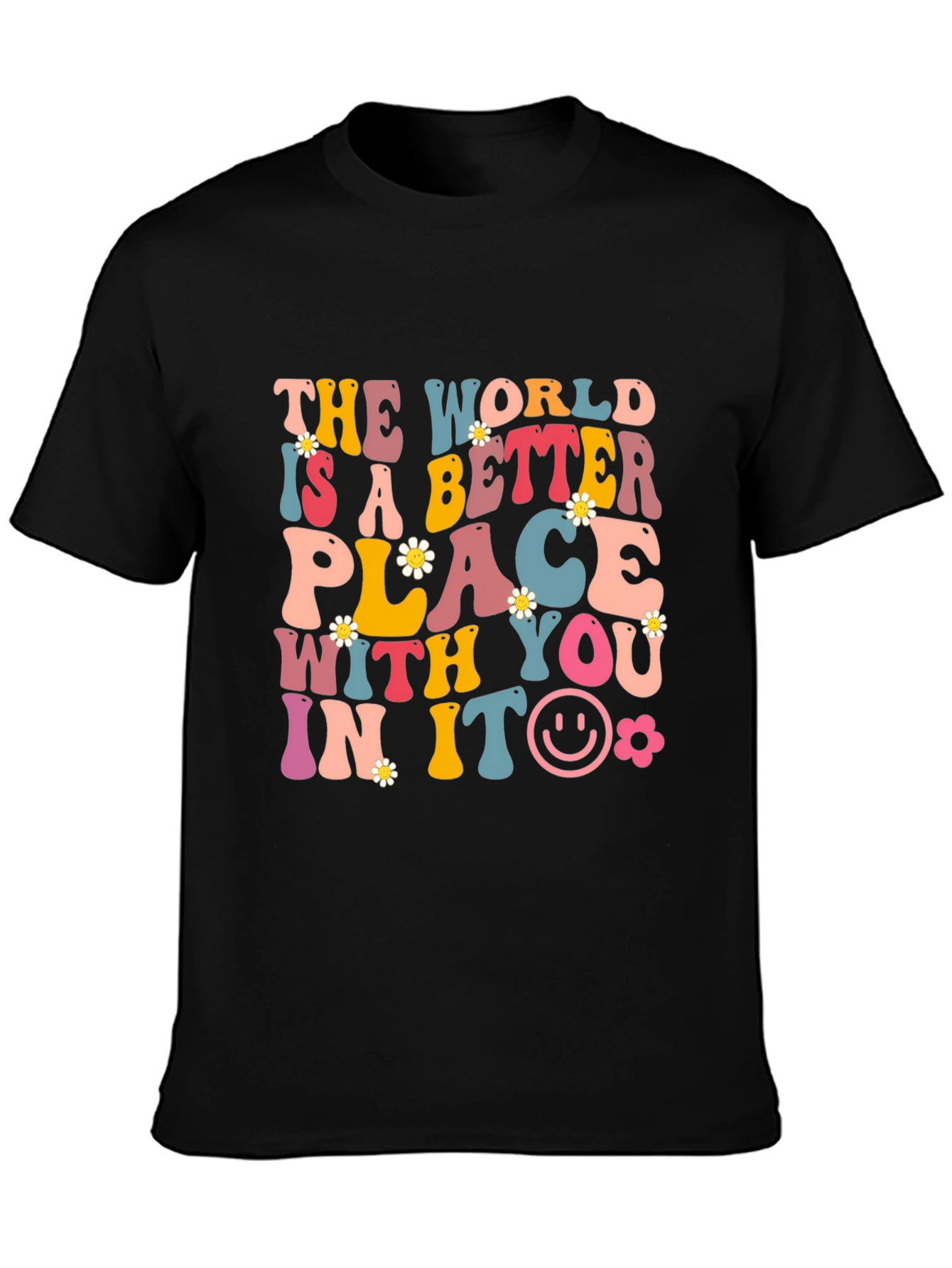 Better Place Graphic Tee - Black Cotton Blend