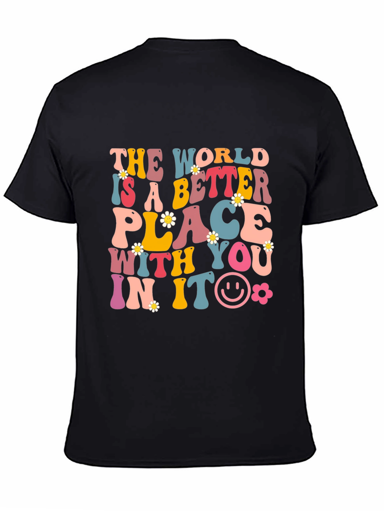 Better Place Graphic Tee - Black Cotton Blend