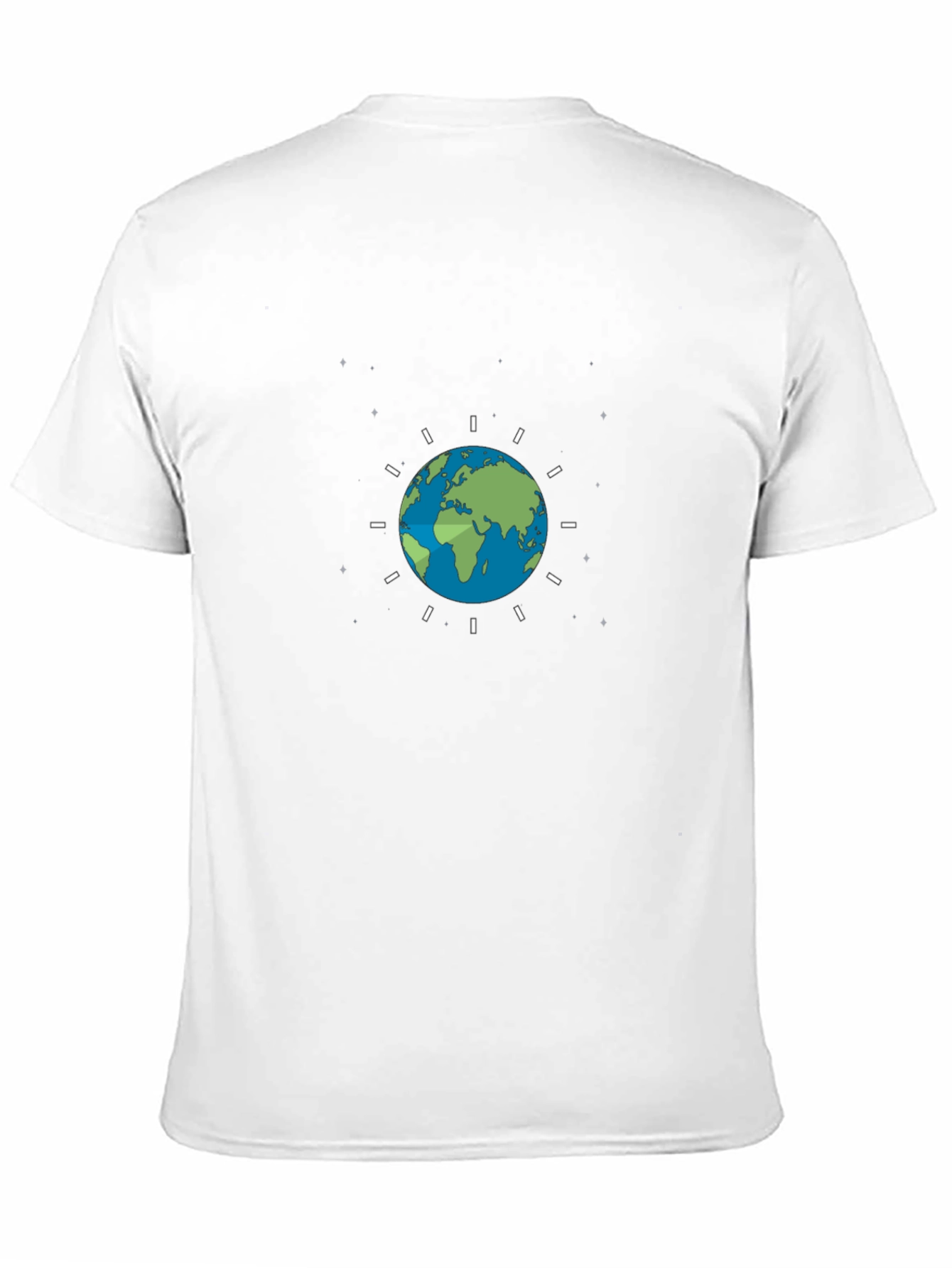 Earth Graphic Black Tee - Embrace Global Style