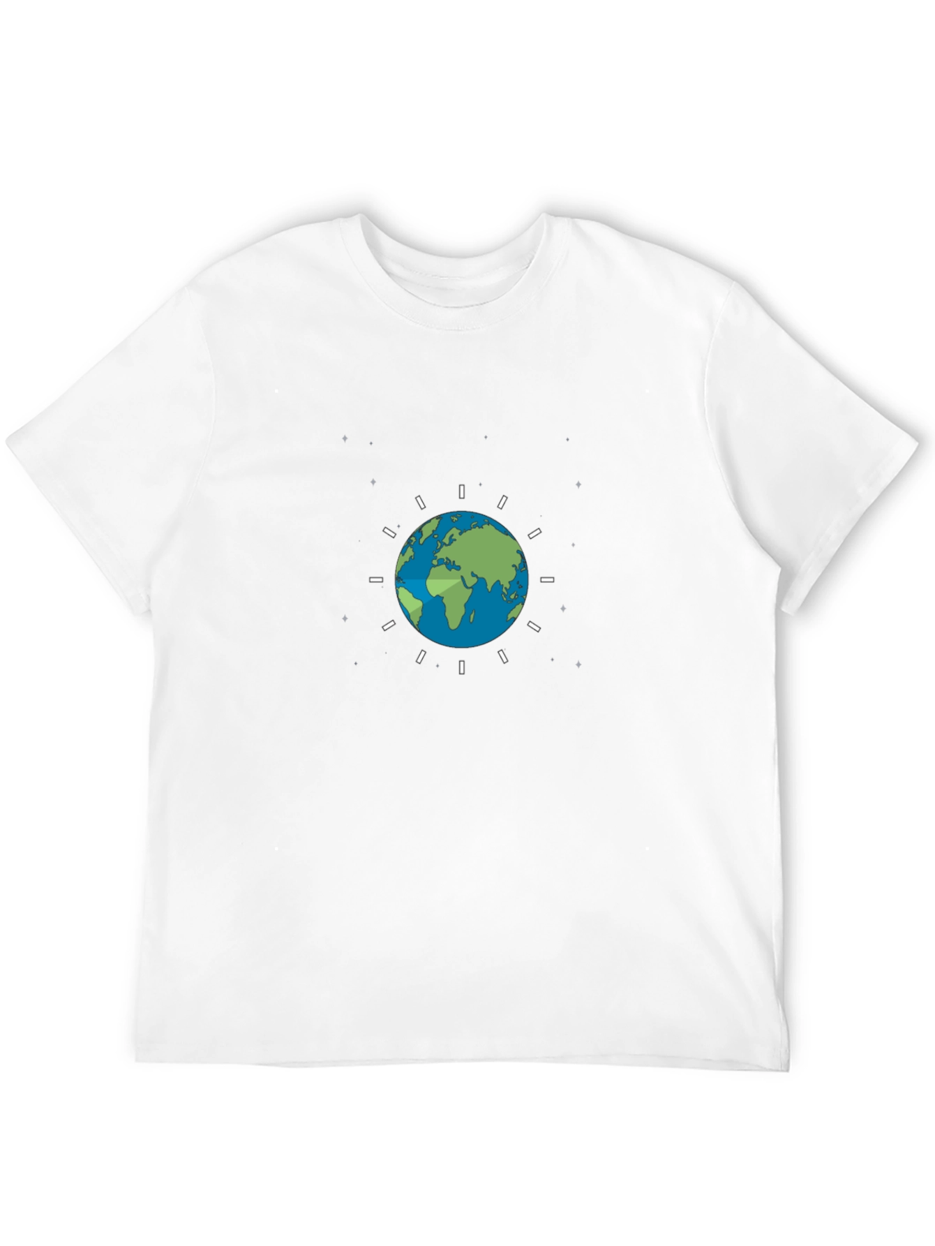 Earth Graphic Black Tee - Embrace Global Style