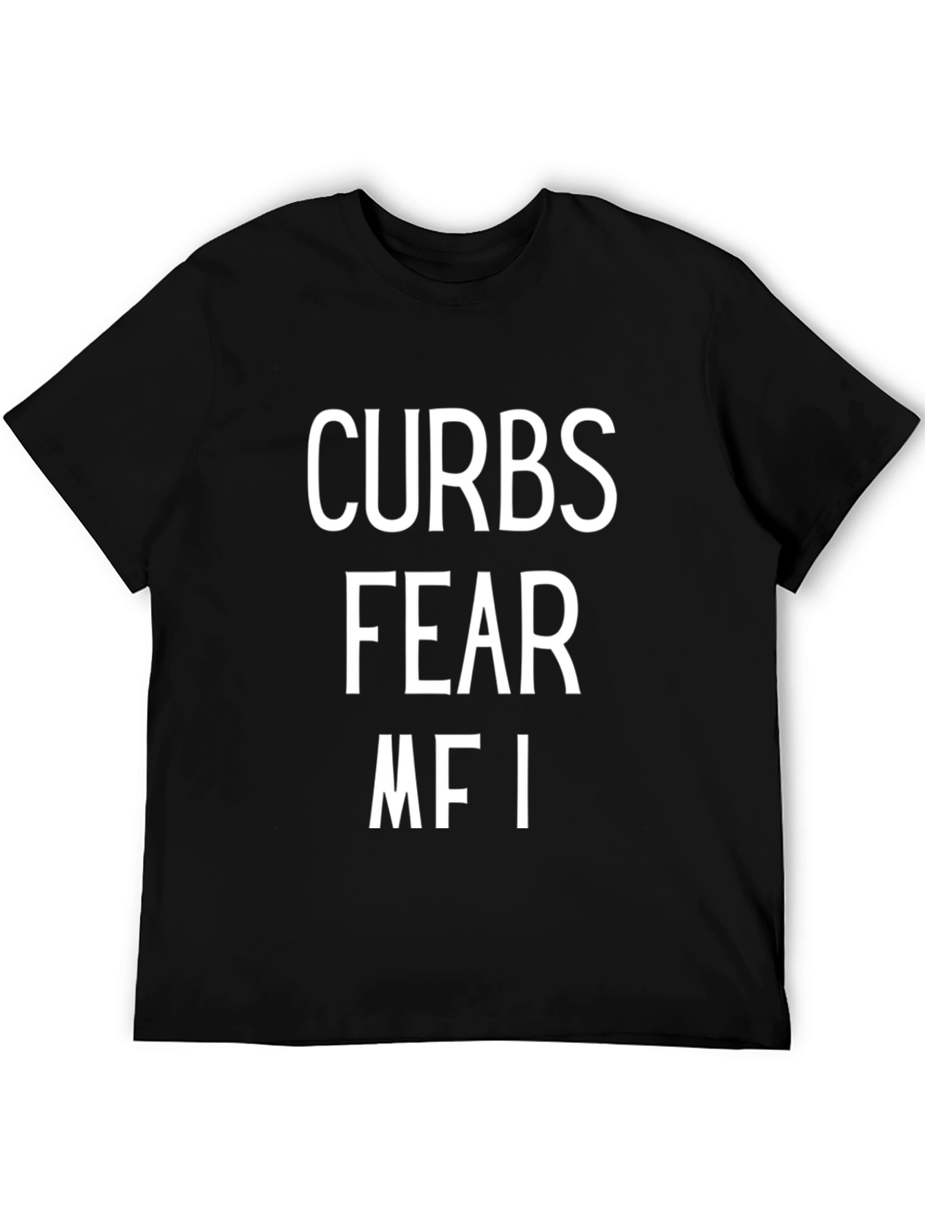 Curbs Fear MFI Graphic Tee - Black Cotton T-Shirt