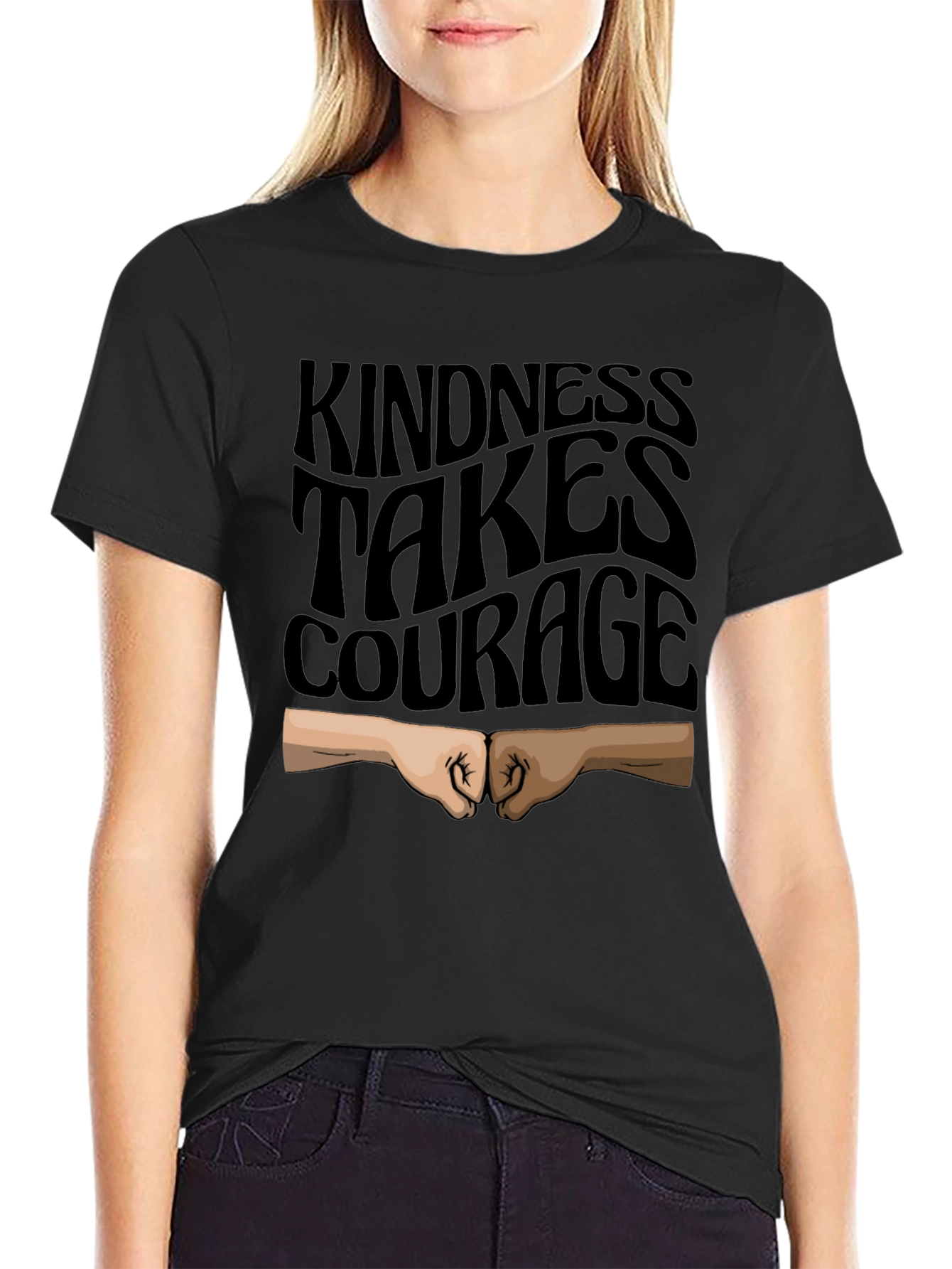 Kindness Takes Courage Black T-Shirt