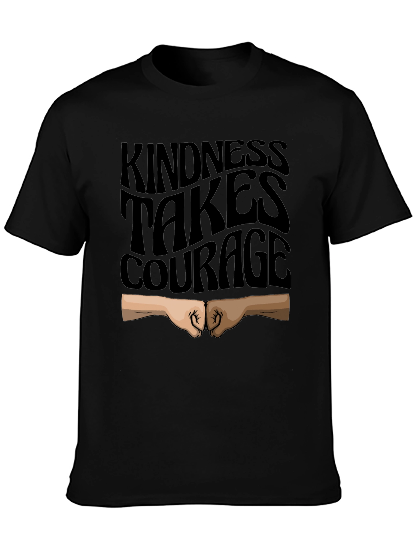 Kindness Takes Courage Black T-Shirt
