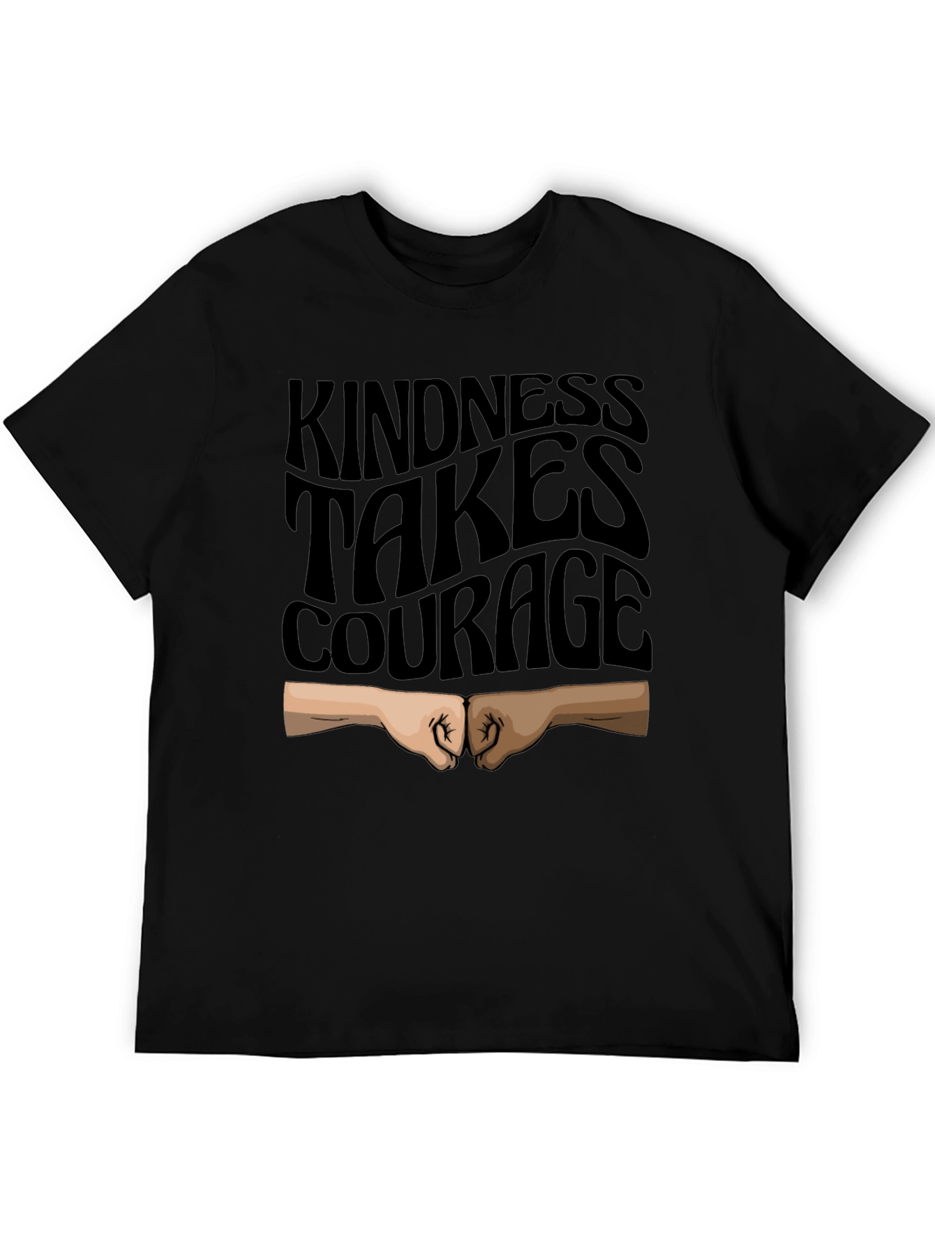 Kindness Takes Courage Black T-Shirt