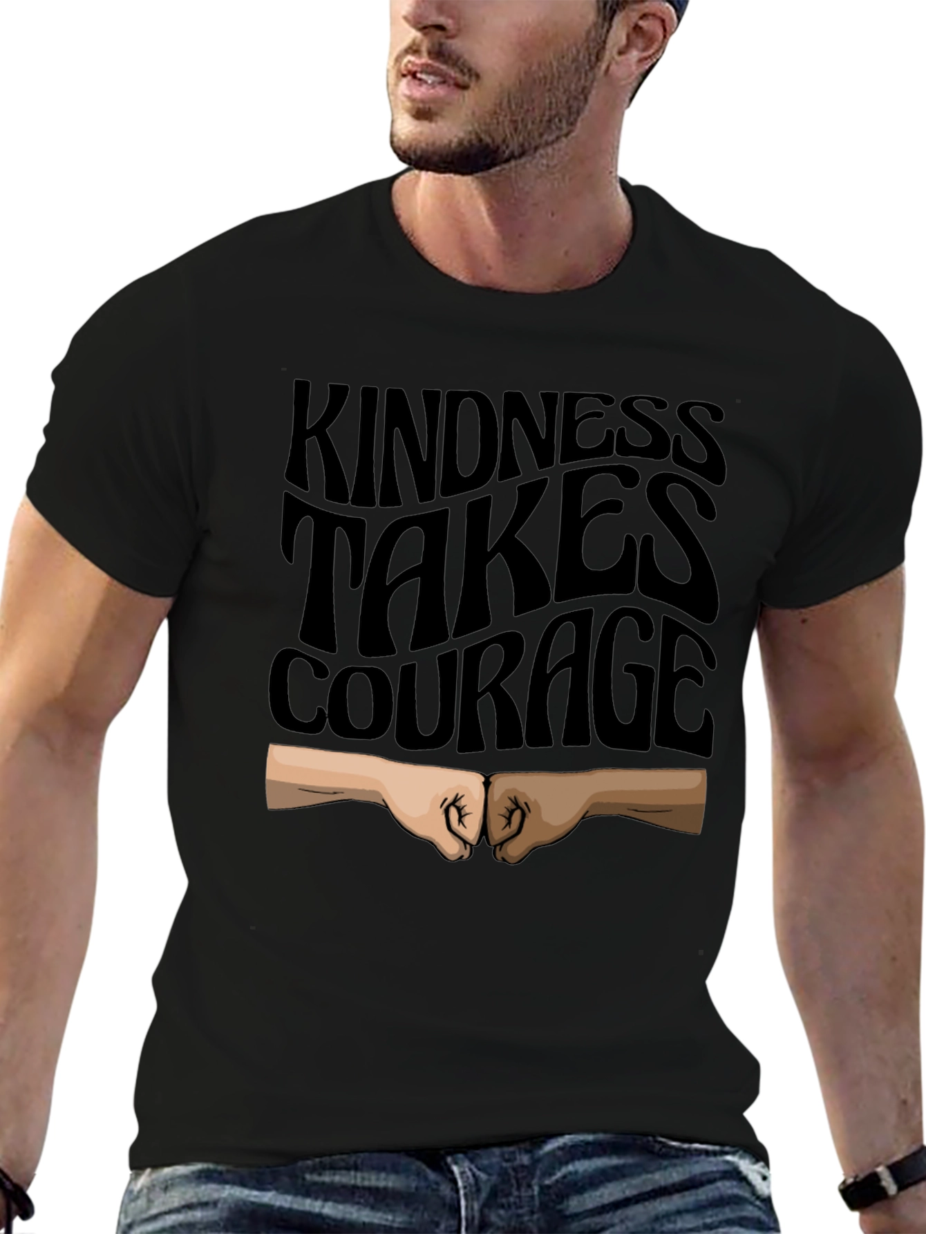Kindness Takes Courage Black T-Shirt
