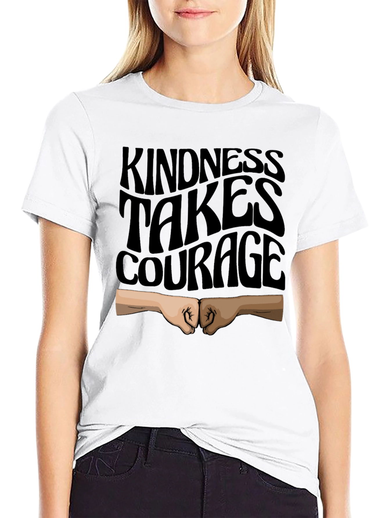 Kindness Takes Courage Black T-Shirt