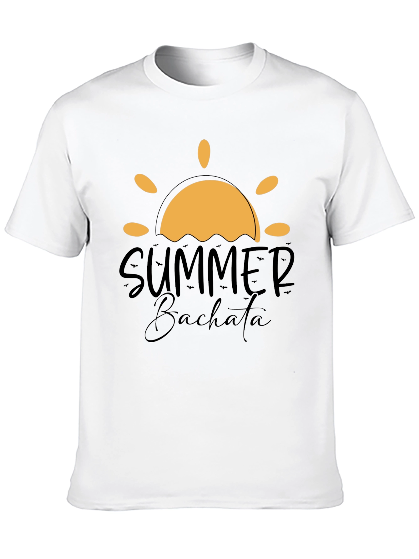 Summer Bachata Graphic Tee - Stylish Black T-Shirt